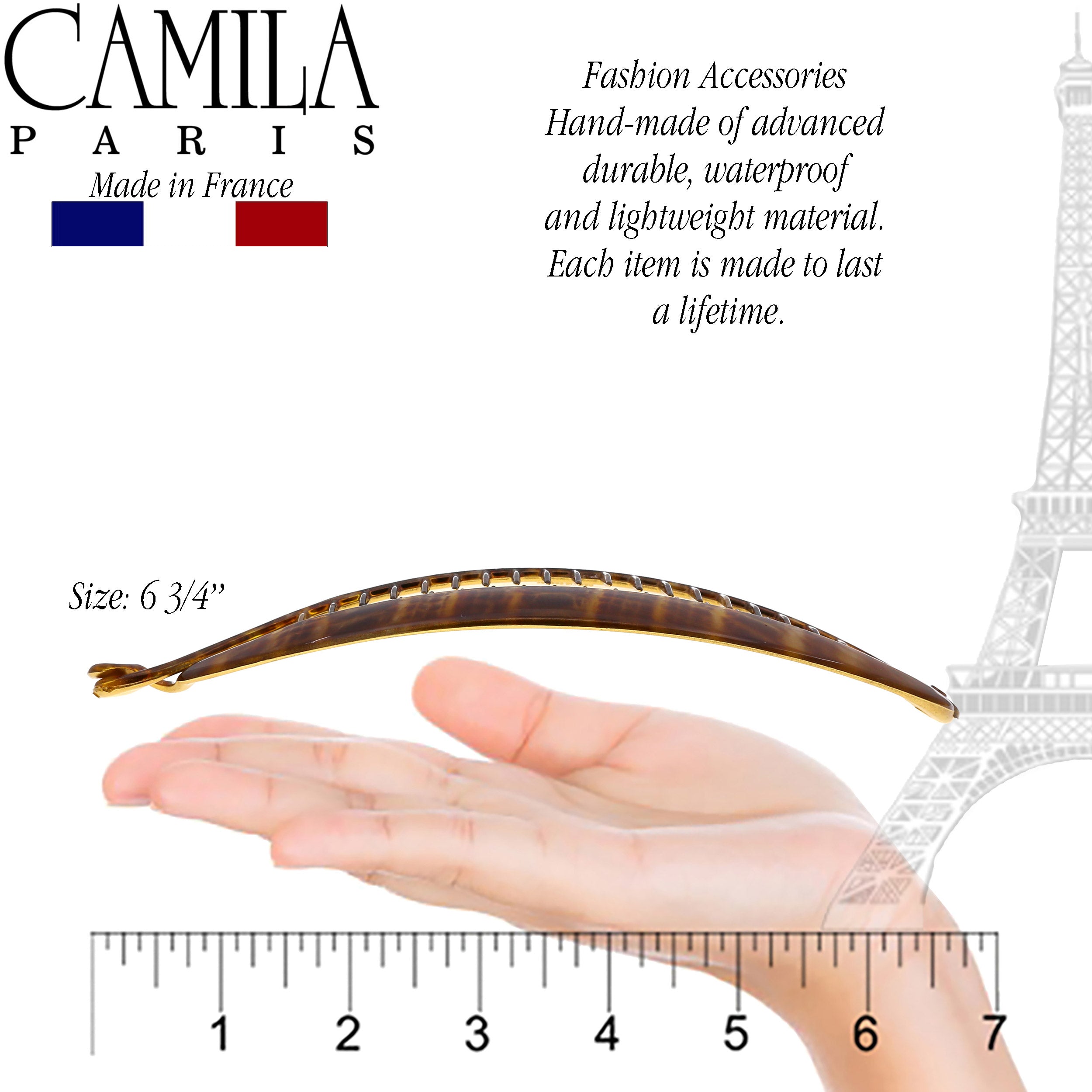 Camila Paris French banana clip cellulose acetate
