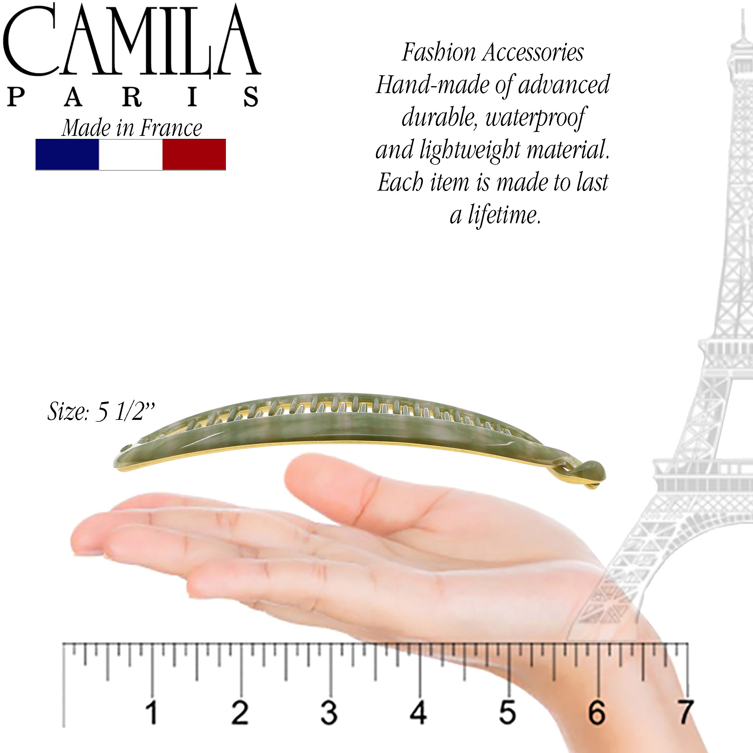 Camila Paris French banana clip cellulose acetate