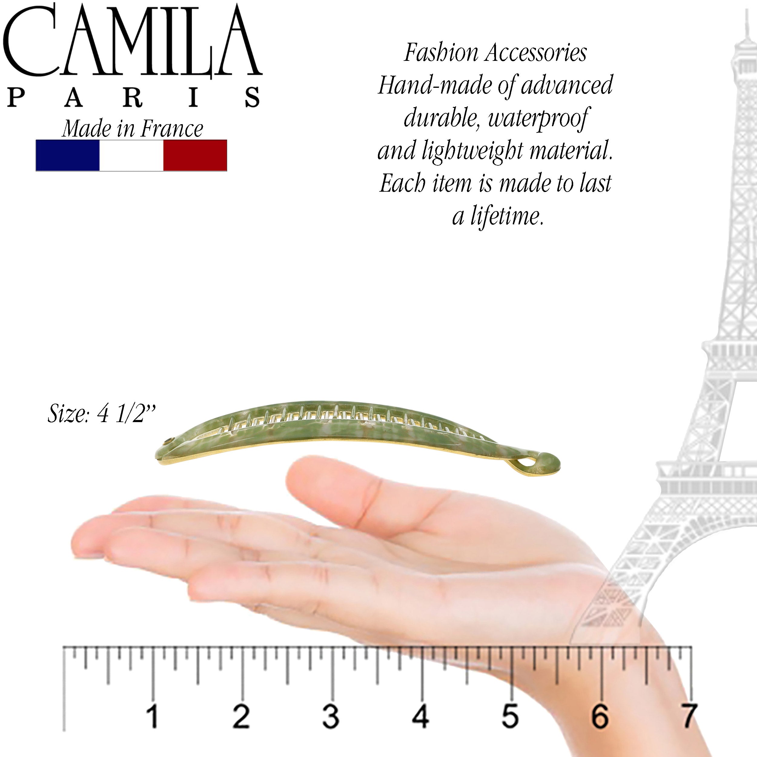 Camila Paris French banana clip cellulose acetate