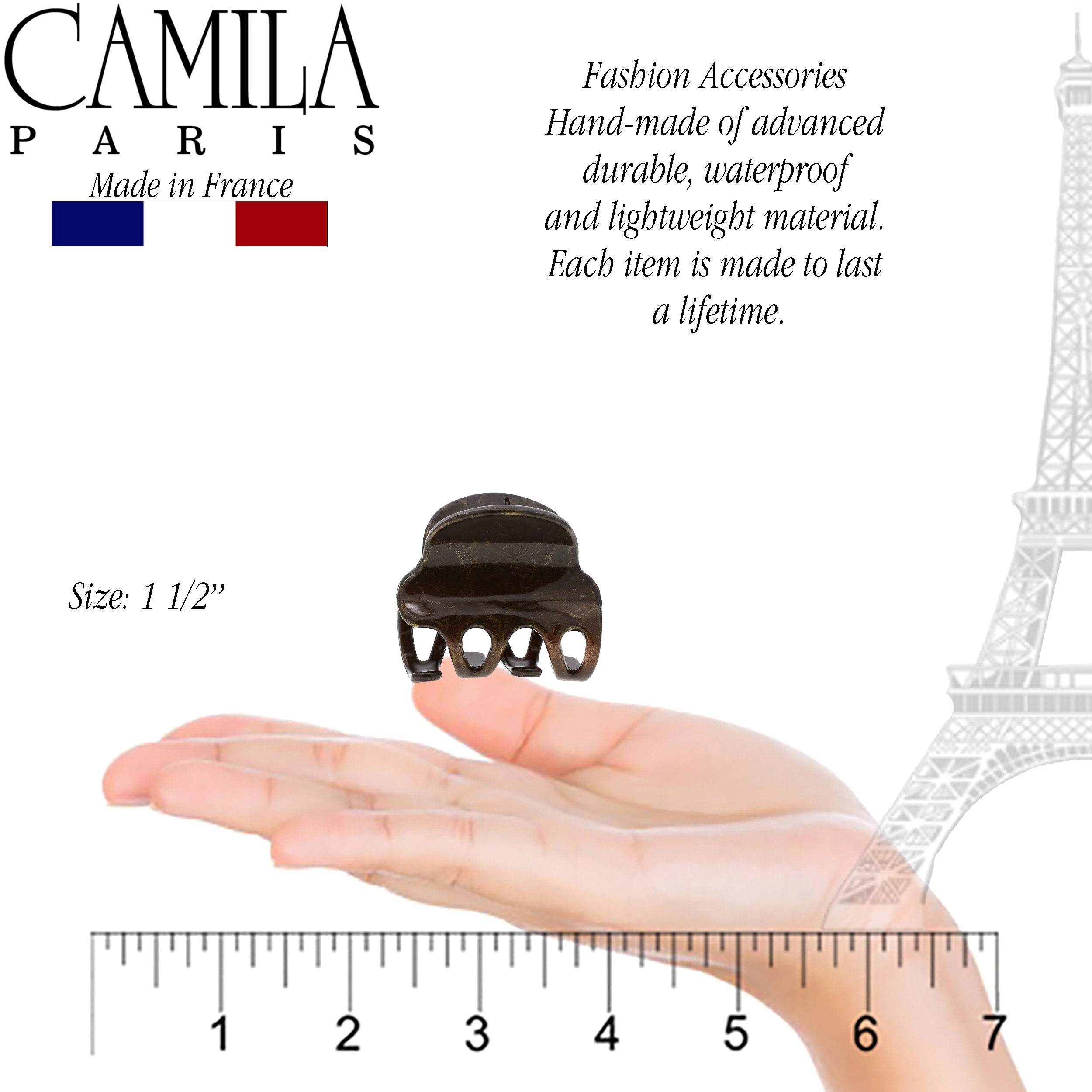 Camila Paris French hair clip cellulose acetate