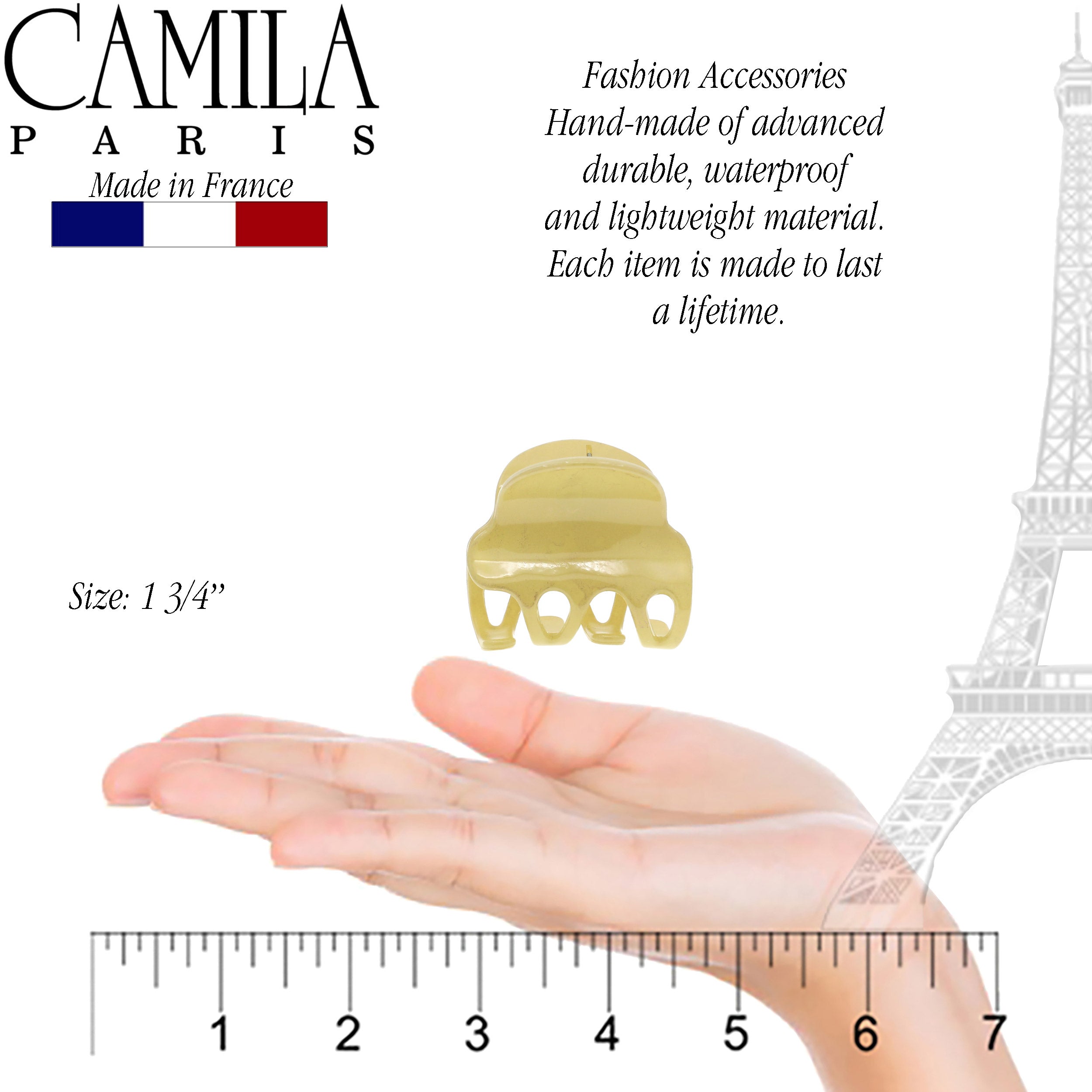 Camila Paris French hair clip cellulose acetate