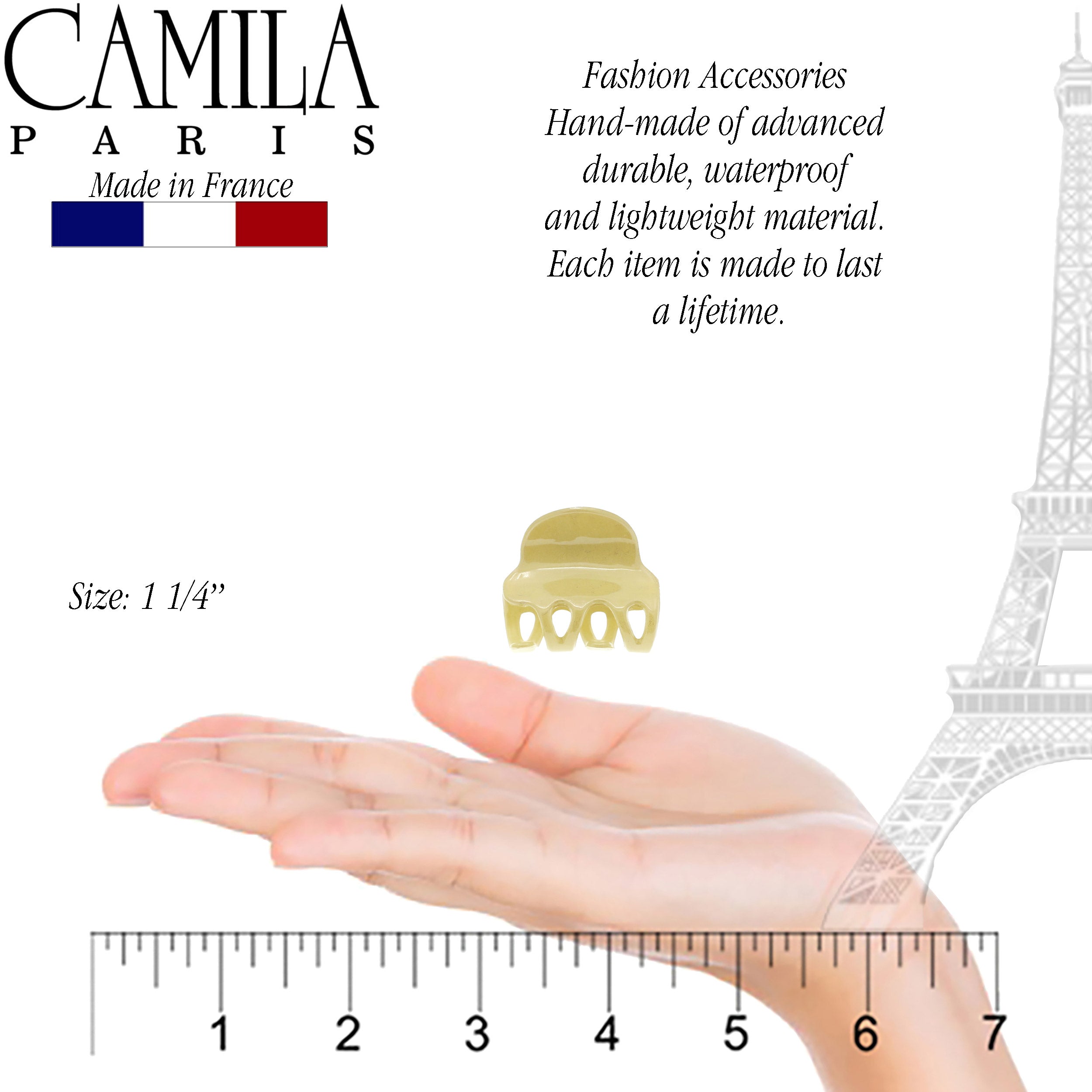 Camila Paris French hair clip cellulose acetate