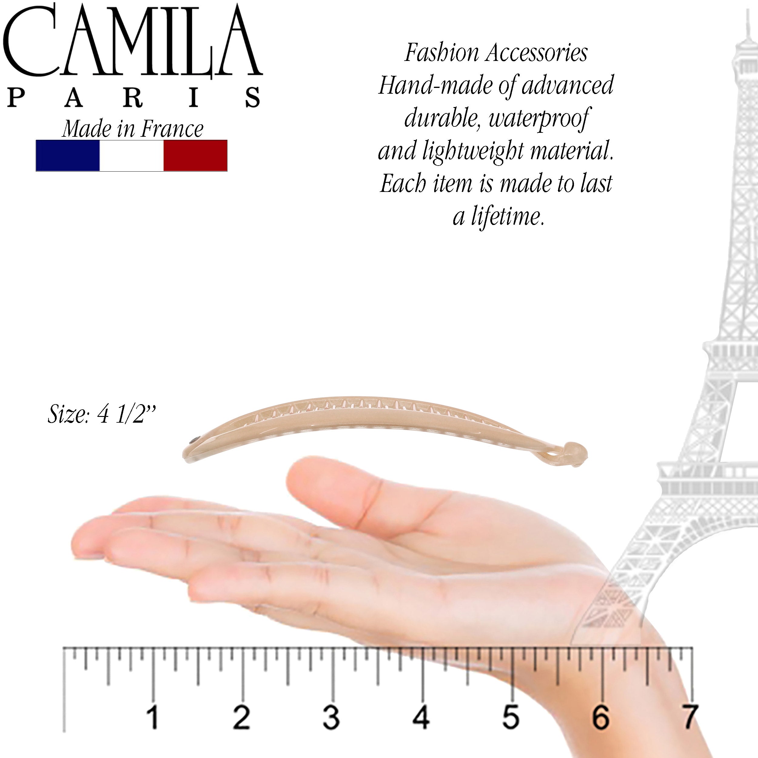 Camila Paris French banana clip cellulose acetate