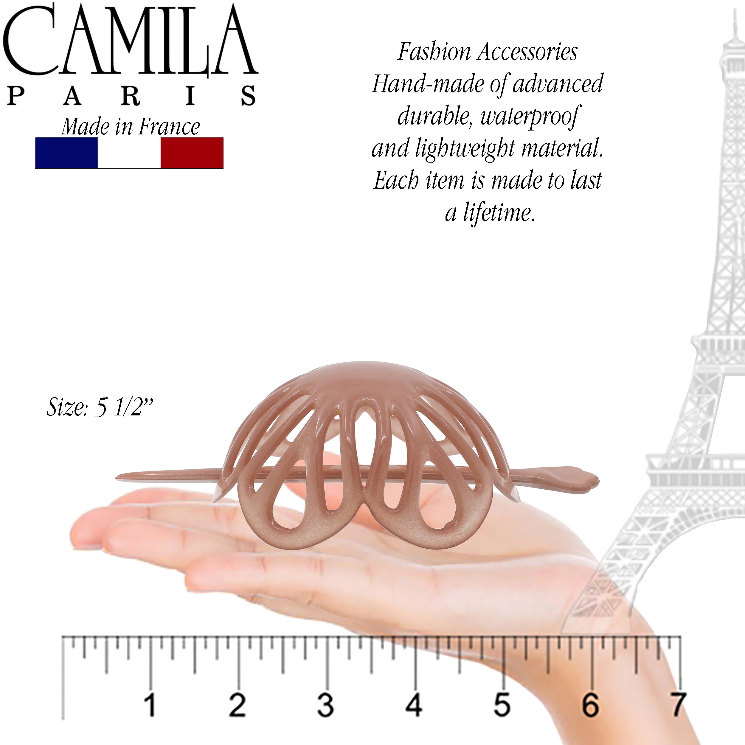 Camila Paris French bun holder cellulose acetate