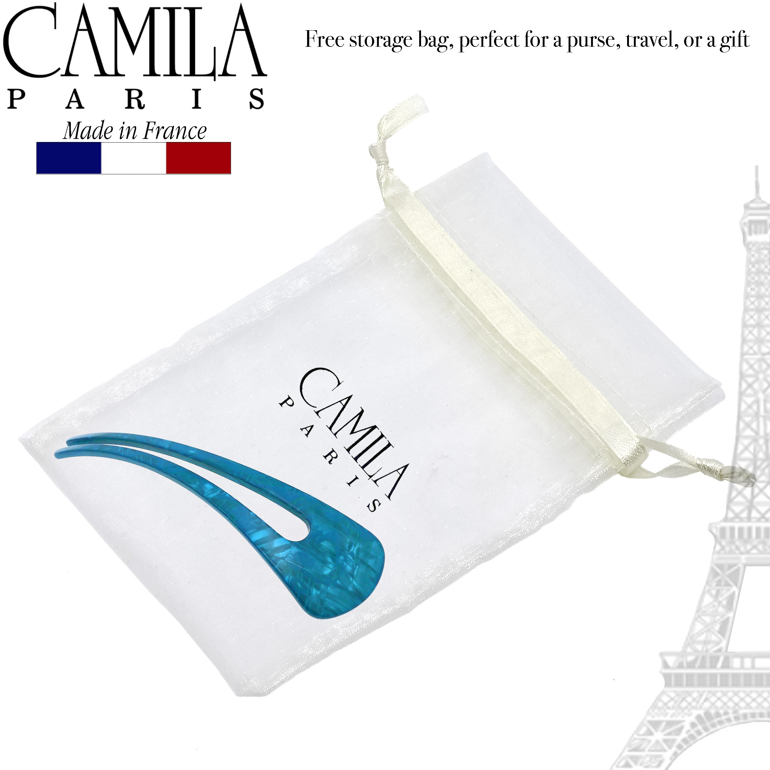 Camila Paris Wishbone French hair stick cellulose acetate