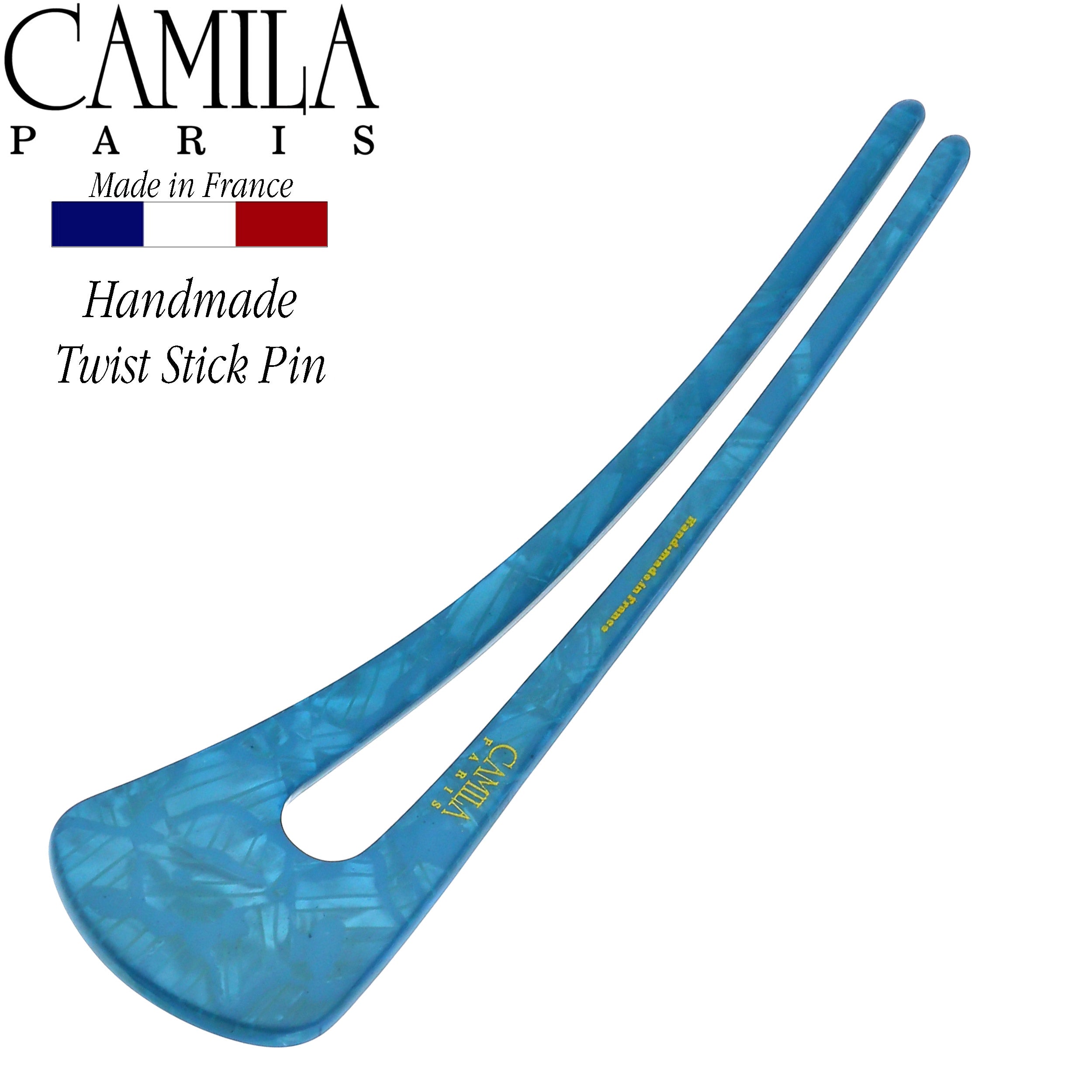 Camila Paris Wishbone French hair stick cellulose acetate