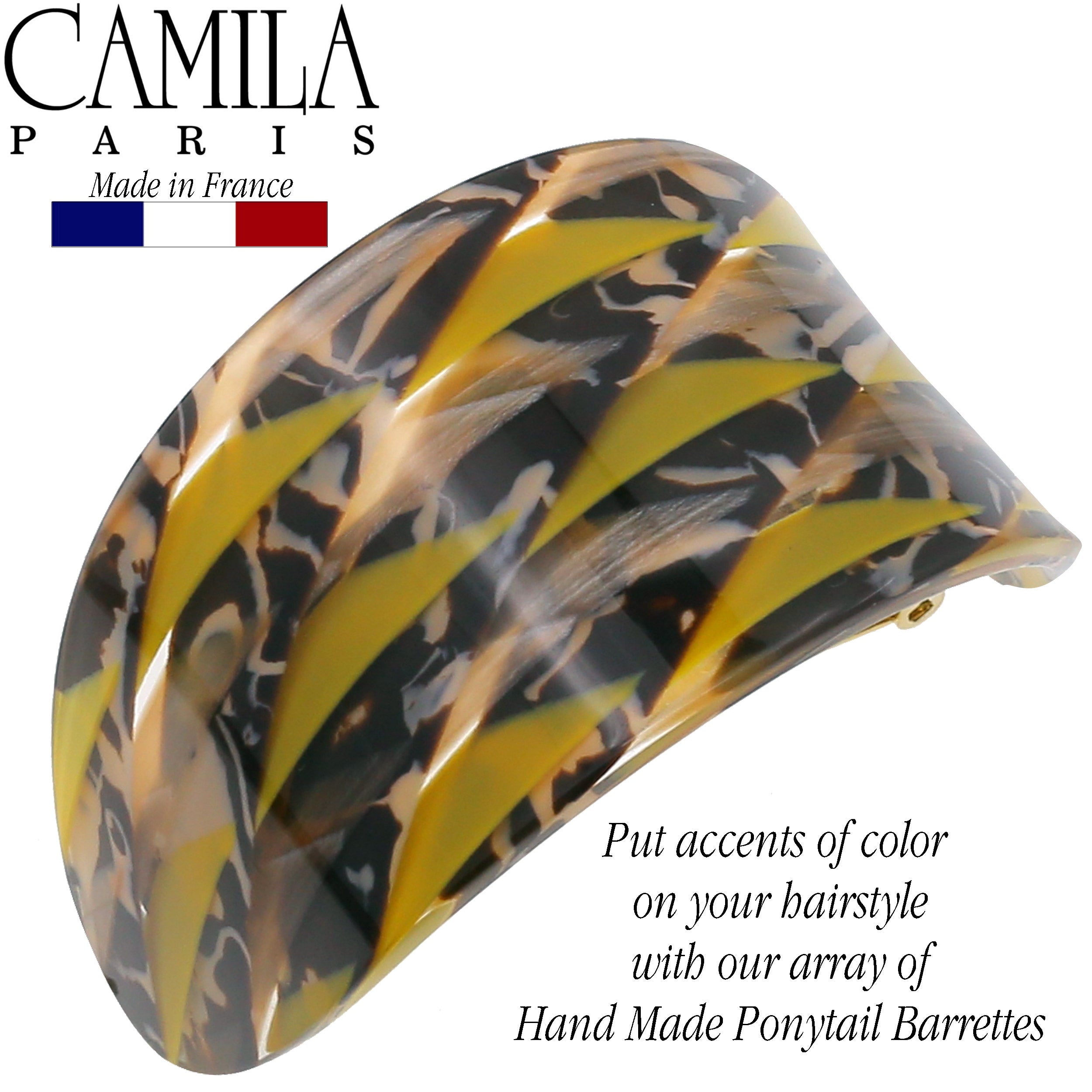 Camila Paris French barrette cellulose acetate