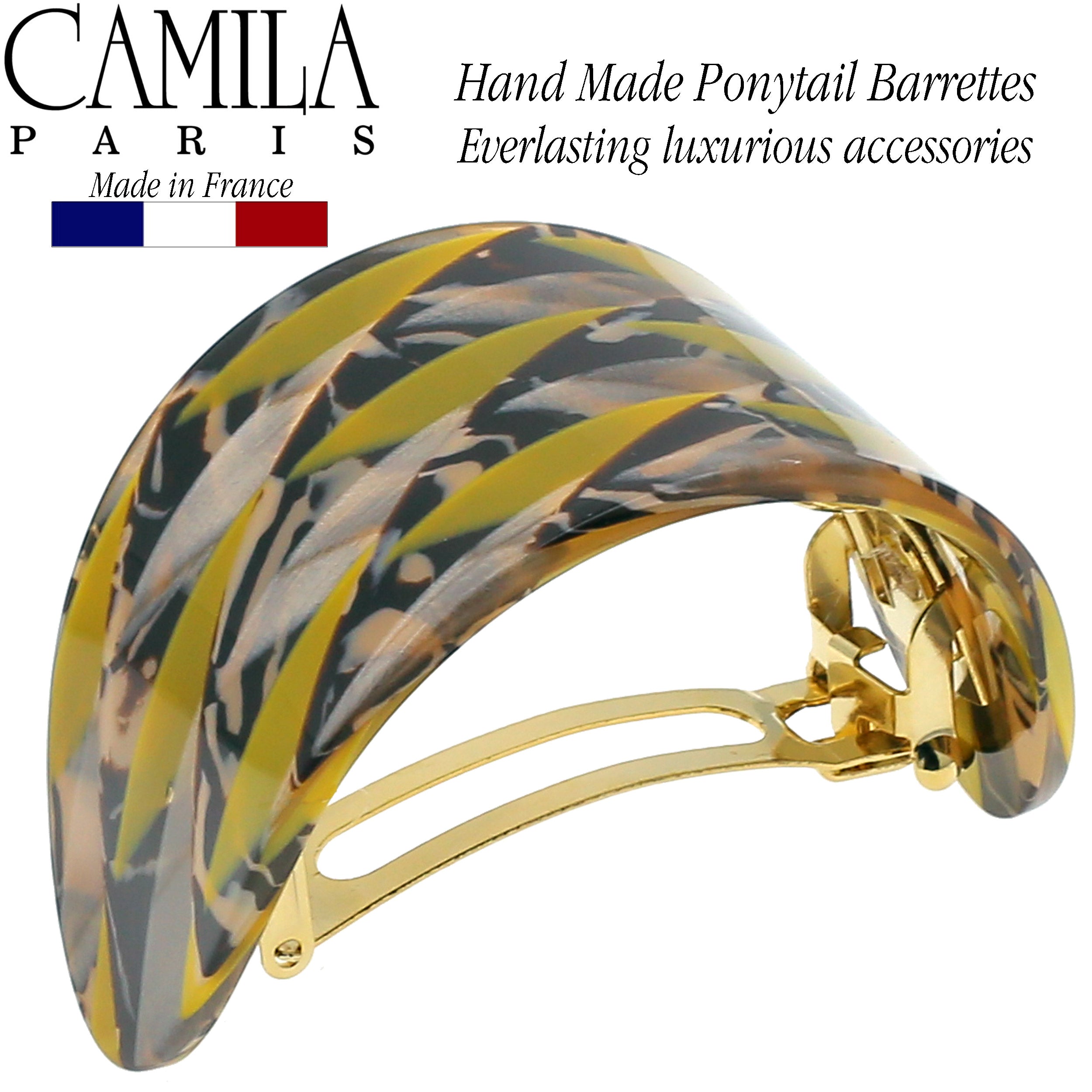 Camila Paris French barrette cellulose acetate