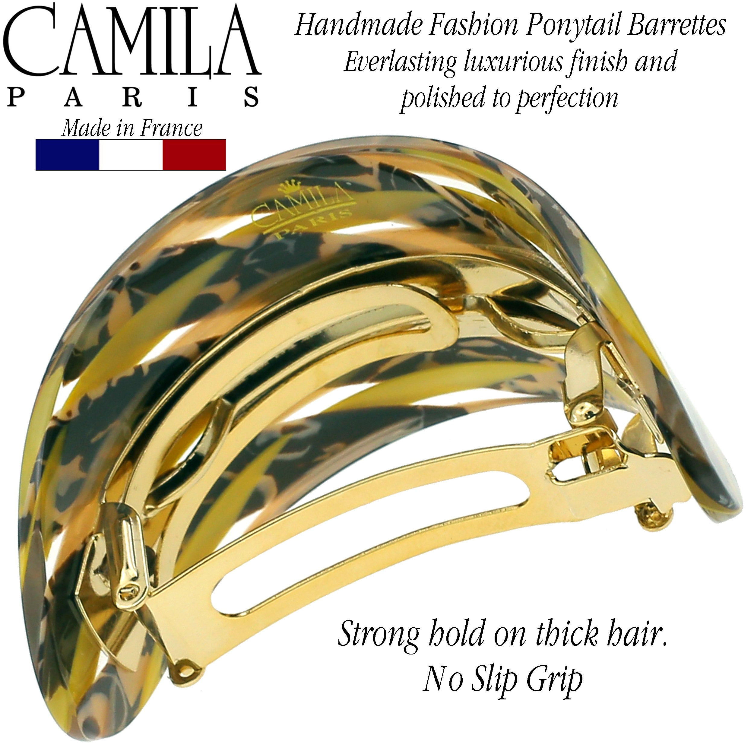 Camila Paris French barrette cellulose acetate