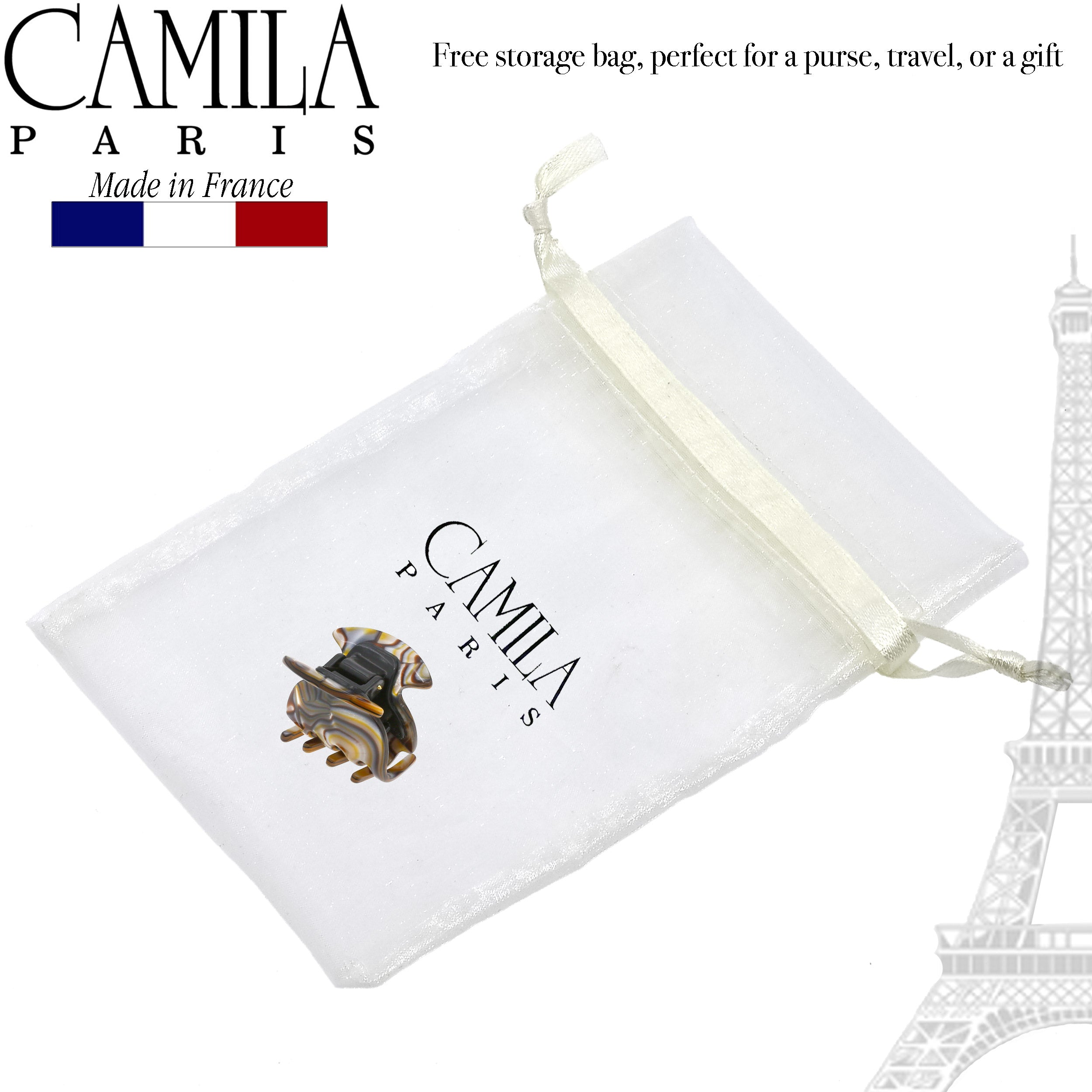 Camila Paris Spring Covered French hair clip cellulose acetate handmade