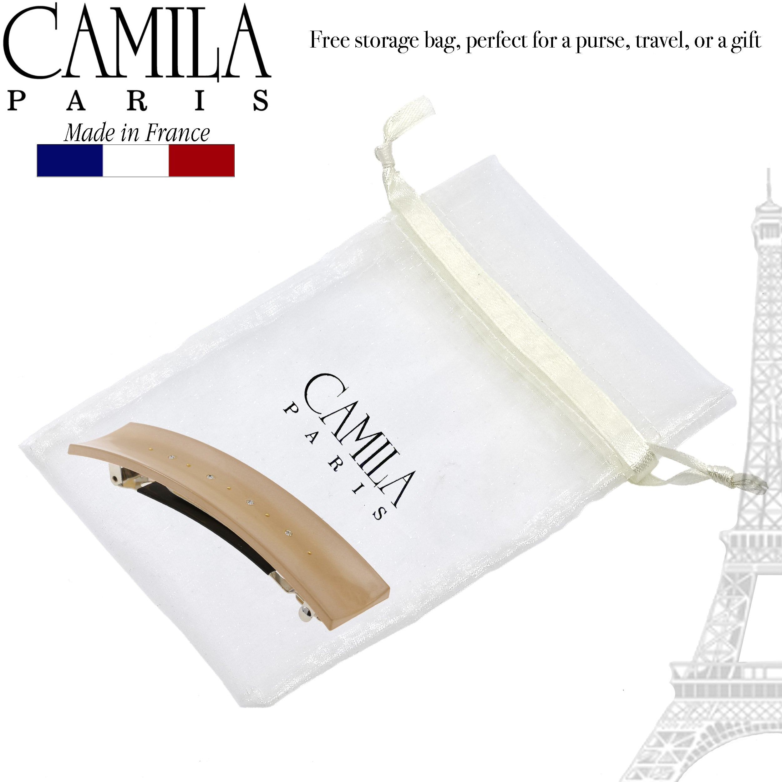 Camila Paris French barrette cellulose acetate