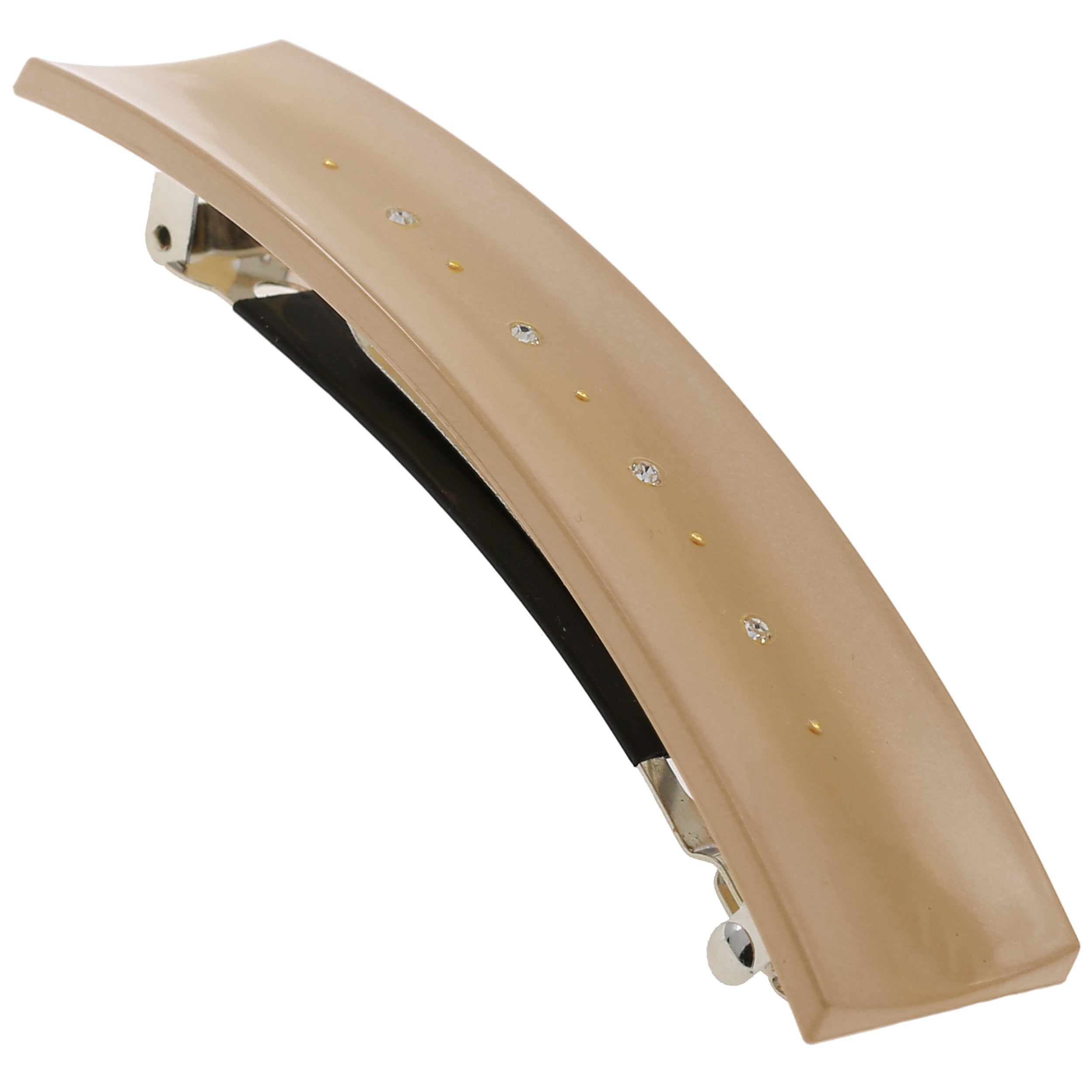 Camila Paris Beige French barrette cellulose acetate