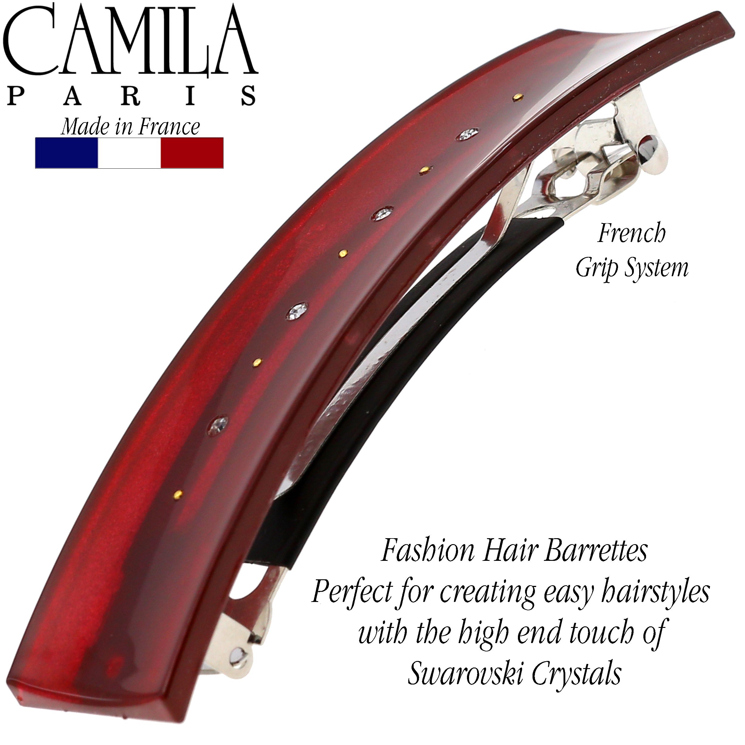 Camila Paris French barrette cellulose acetate