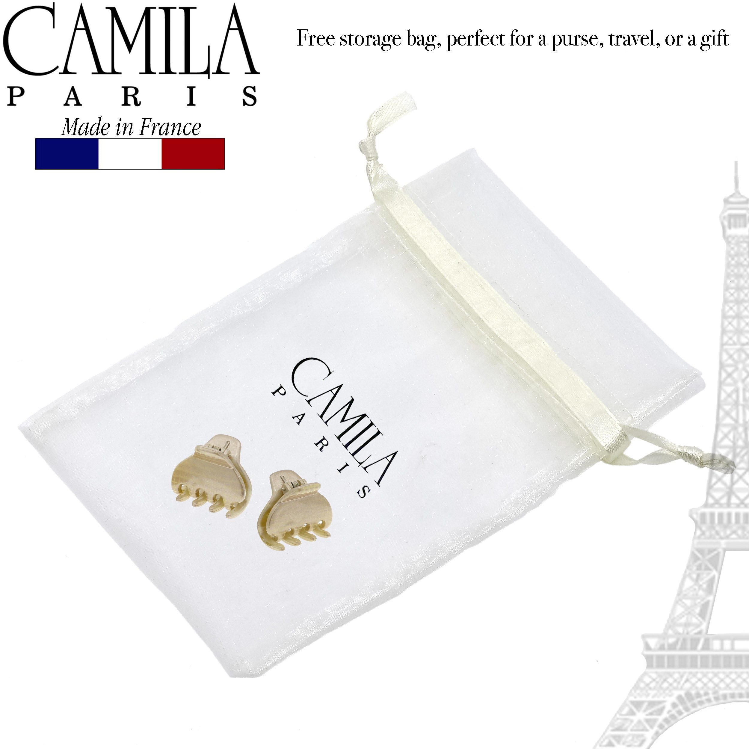 Camila Paris Grace French hair clip cellulose acetate