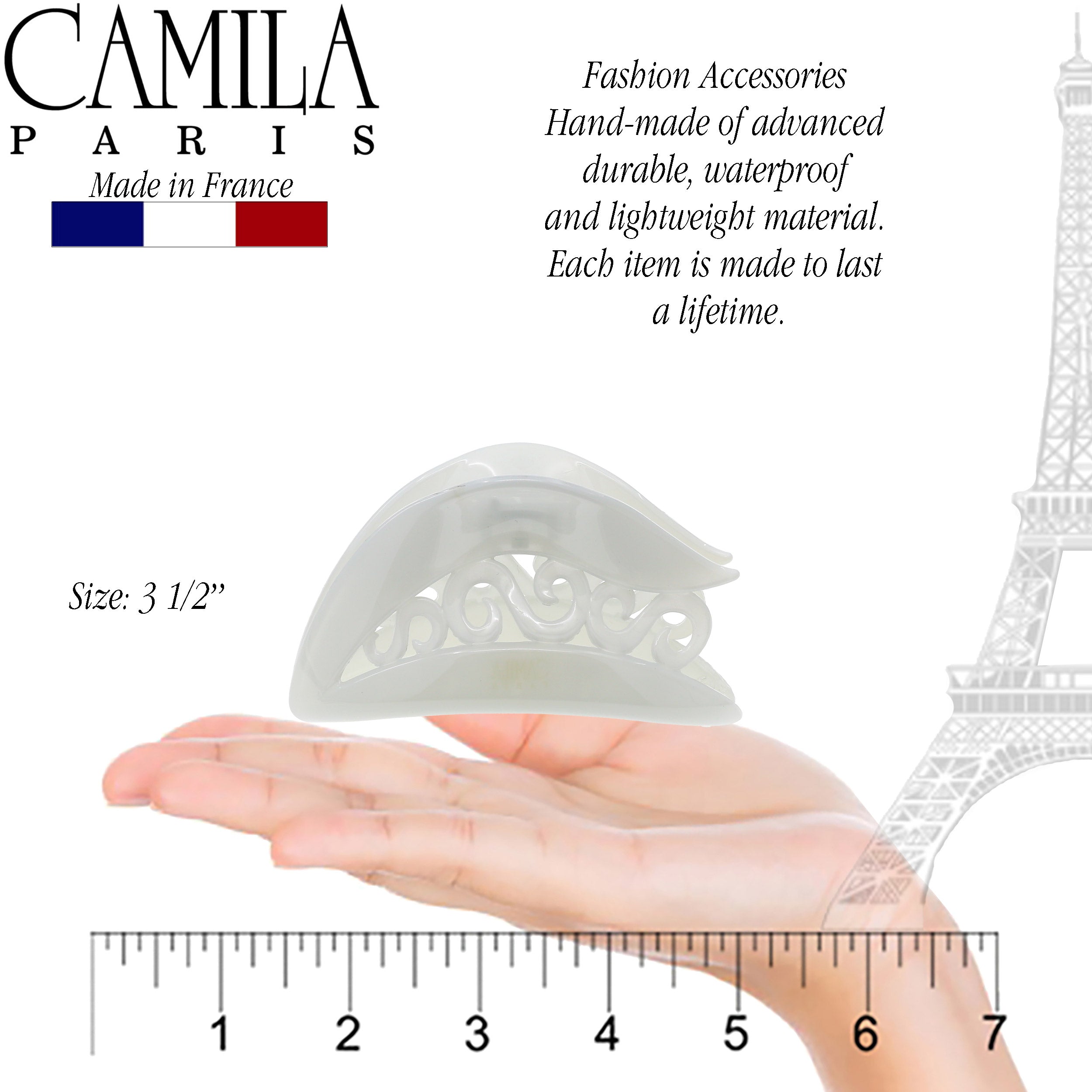 Camila Paris French hair clip cellulose acetate