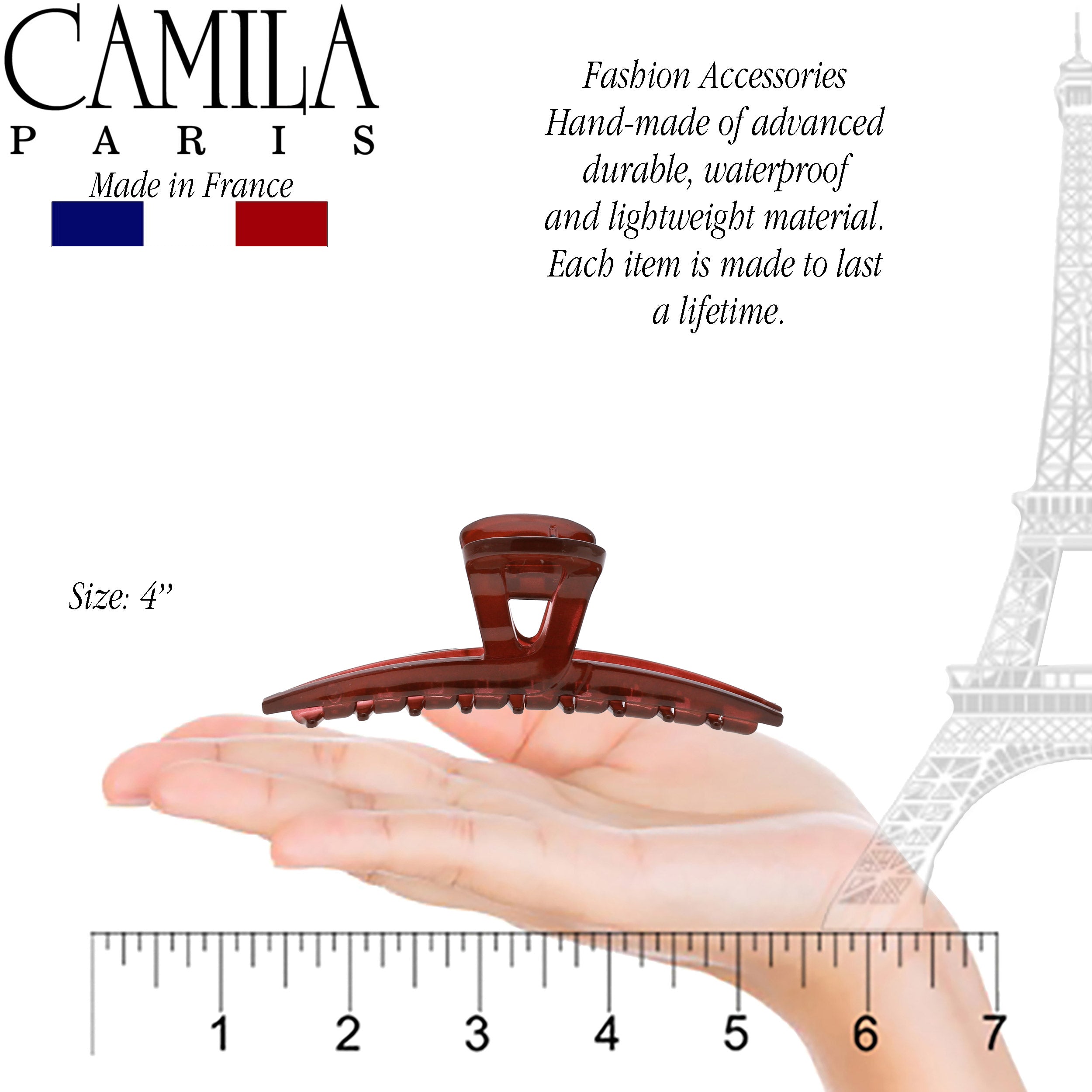Camila Paris French hair clip cellulose acetate