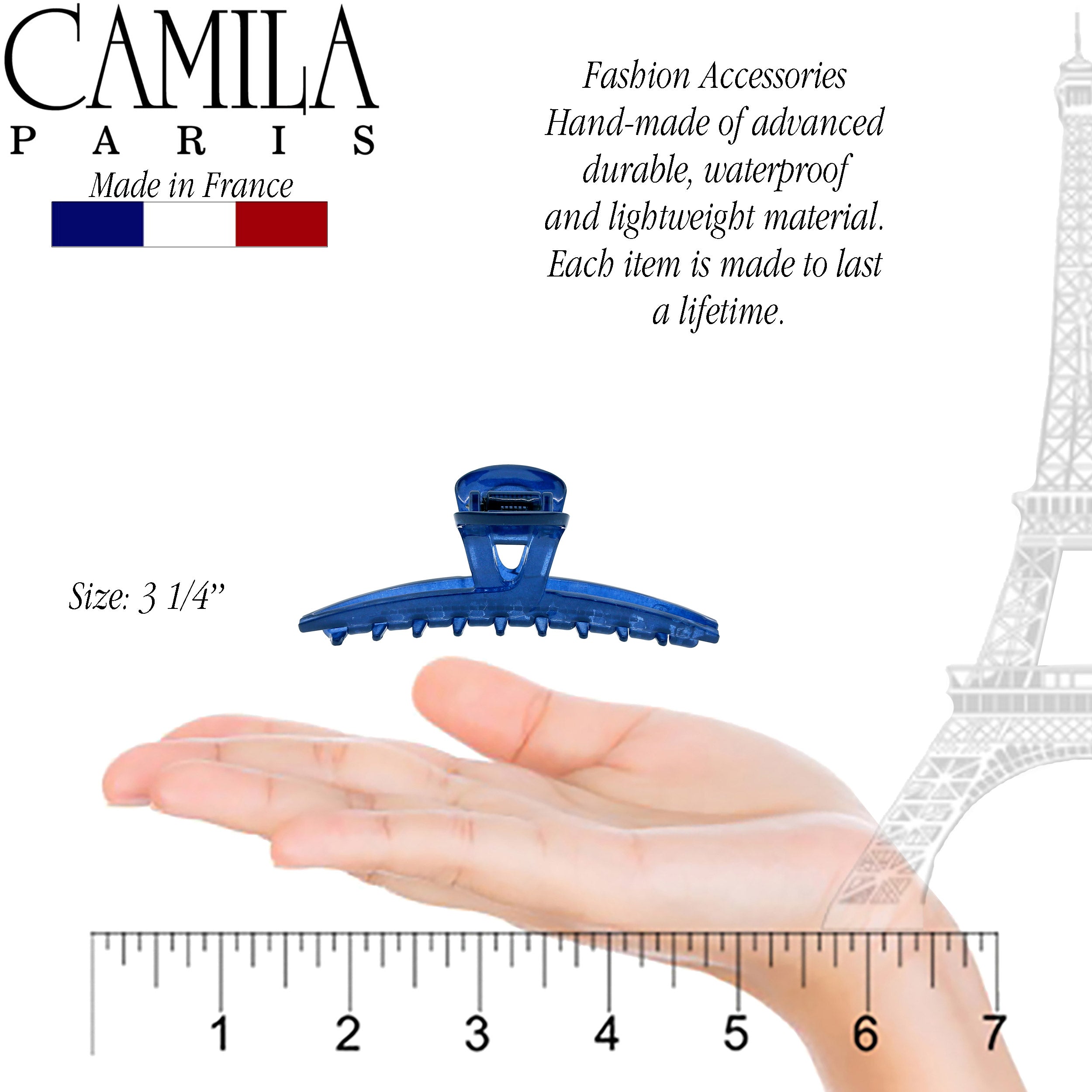 Camila Paris French hair clip cellulose acetate