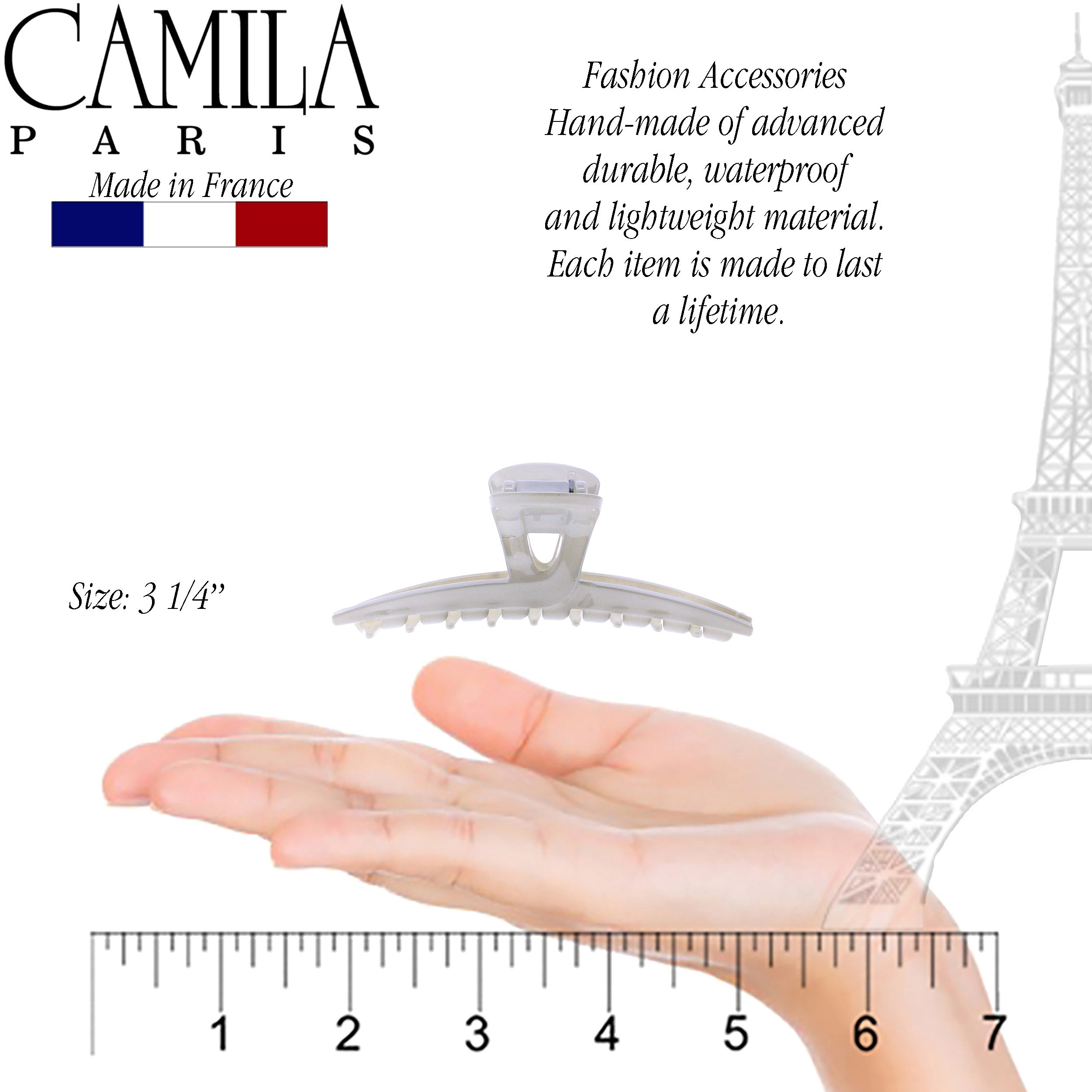 Camila Paris French hair clip cellulose acetate