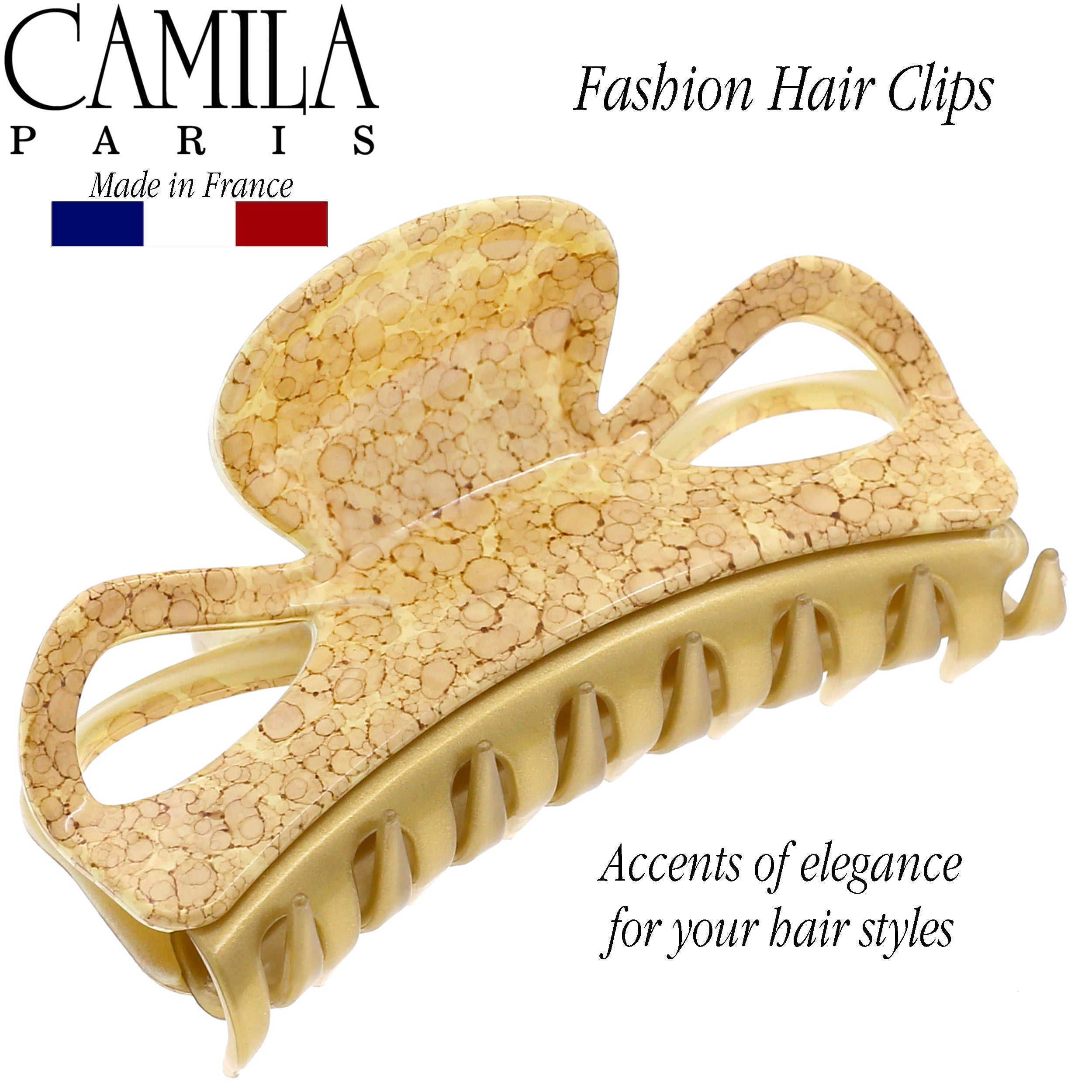 Camila Paris 2.75 Inch French hair clip cellulose acetate