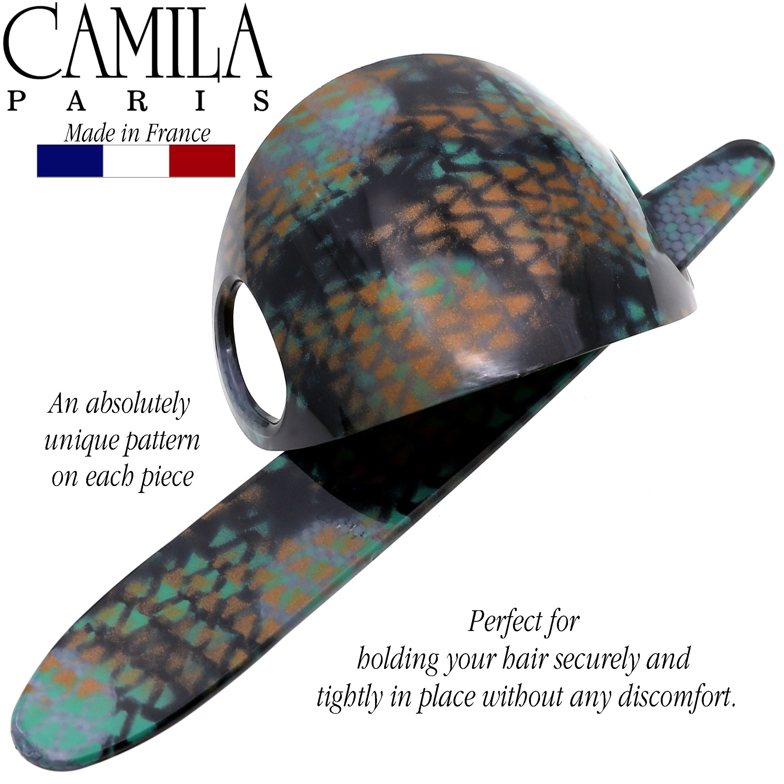 Camila Paris French bun holder cellulose acetate