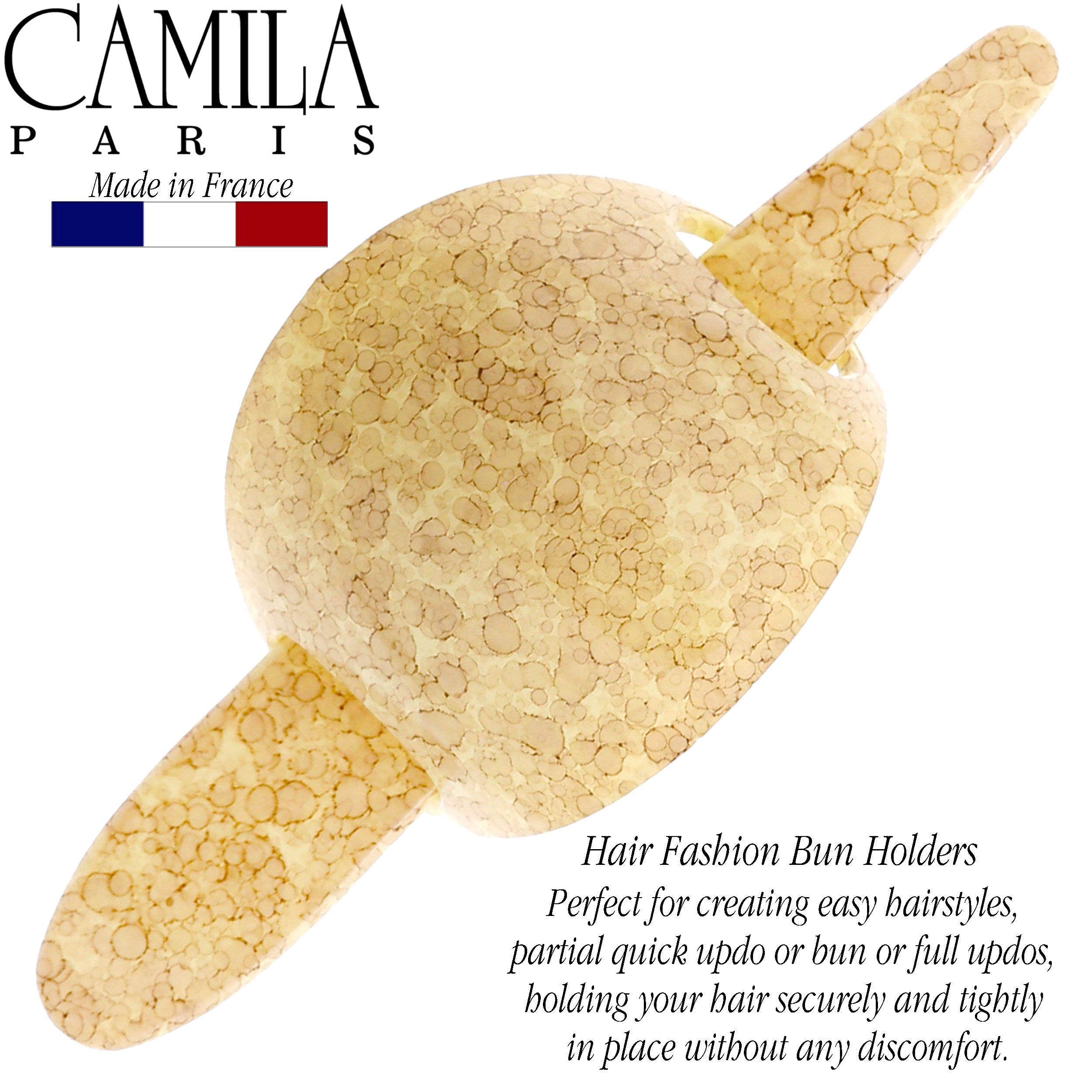 Camila Paris French bun holder cellulose acetate
