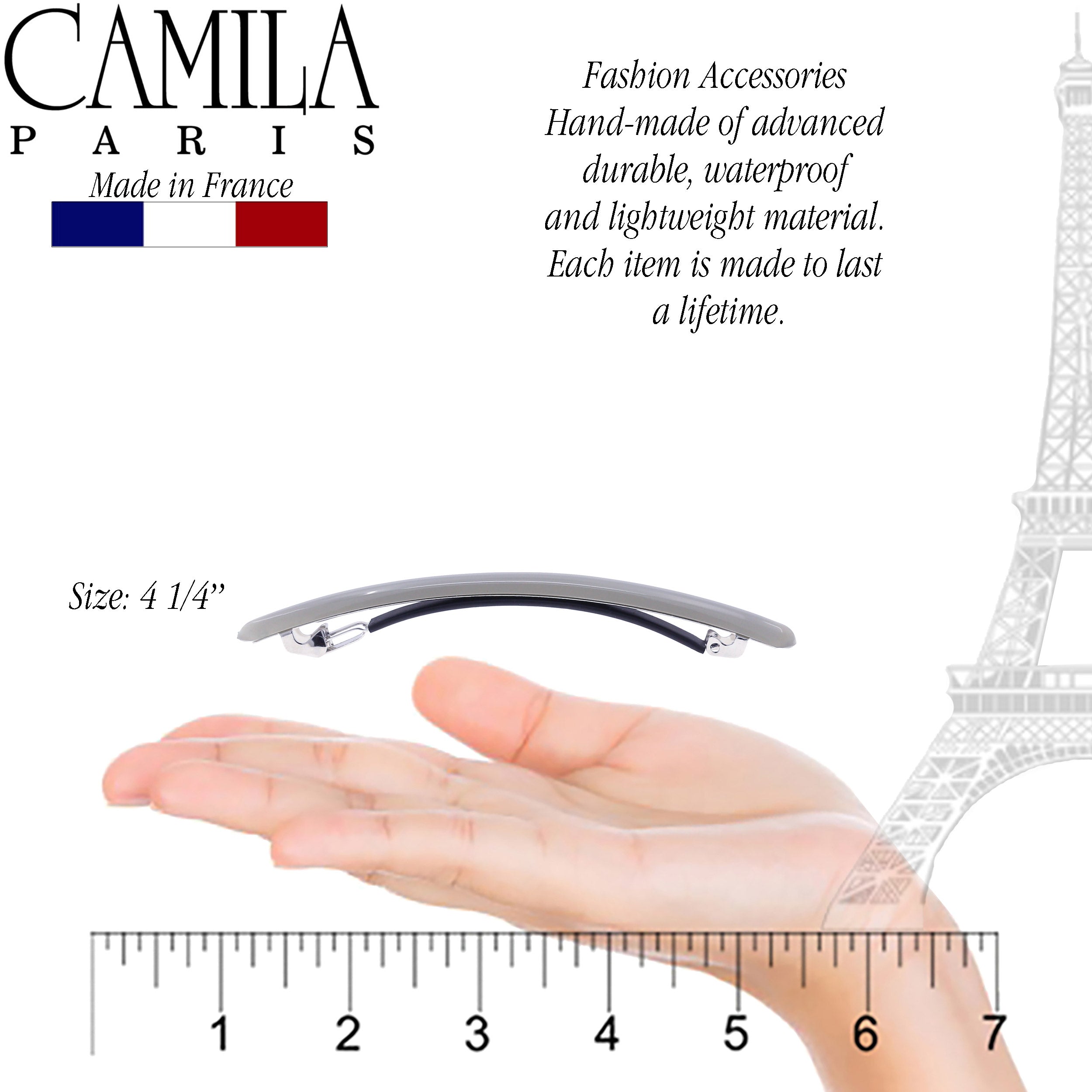 Camila Paris French barrette cellulose acetate