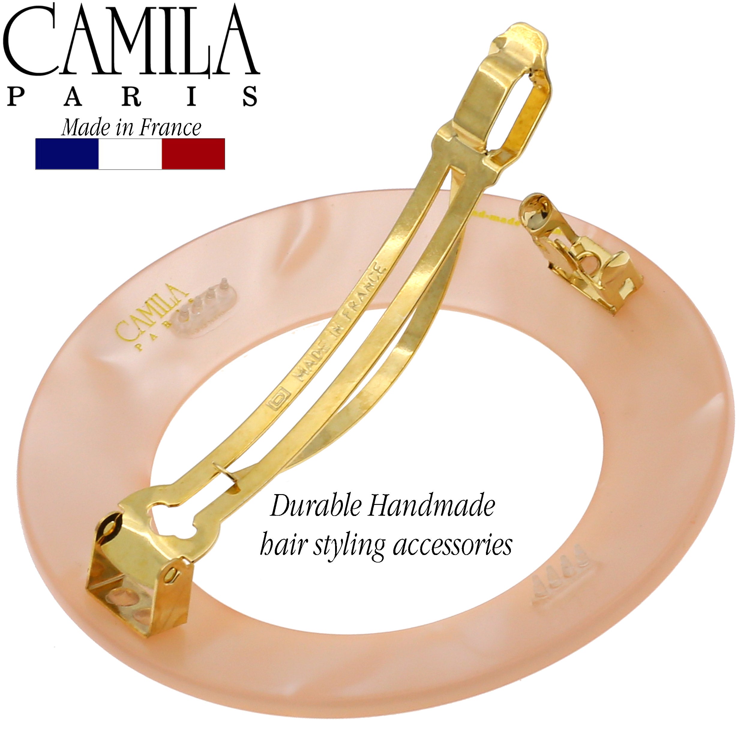 Camila Paris French barrette cellulose acetate handmade