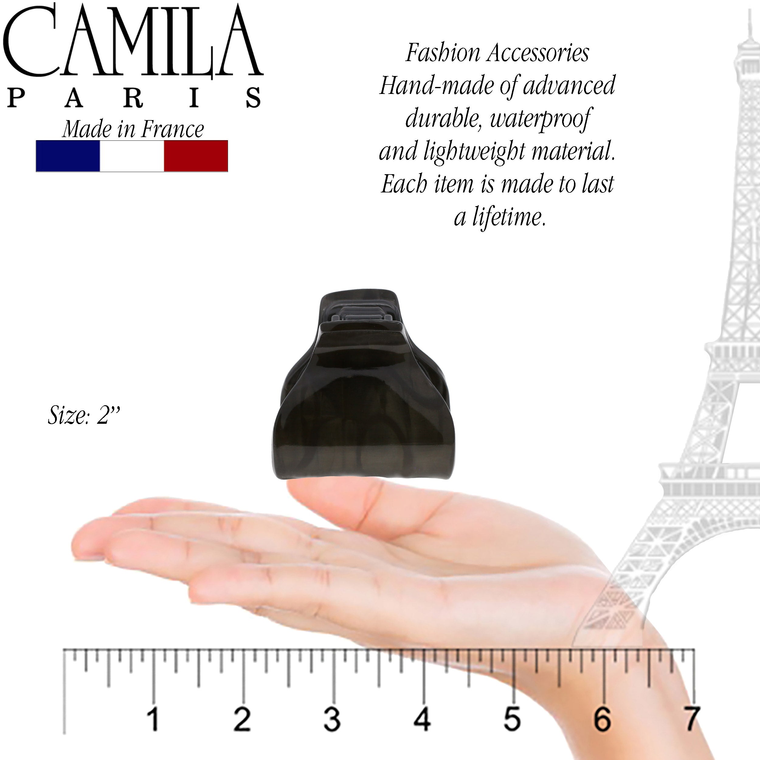 Camila Paris French hair clip cellulose acetate