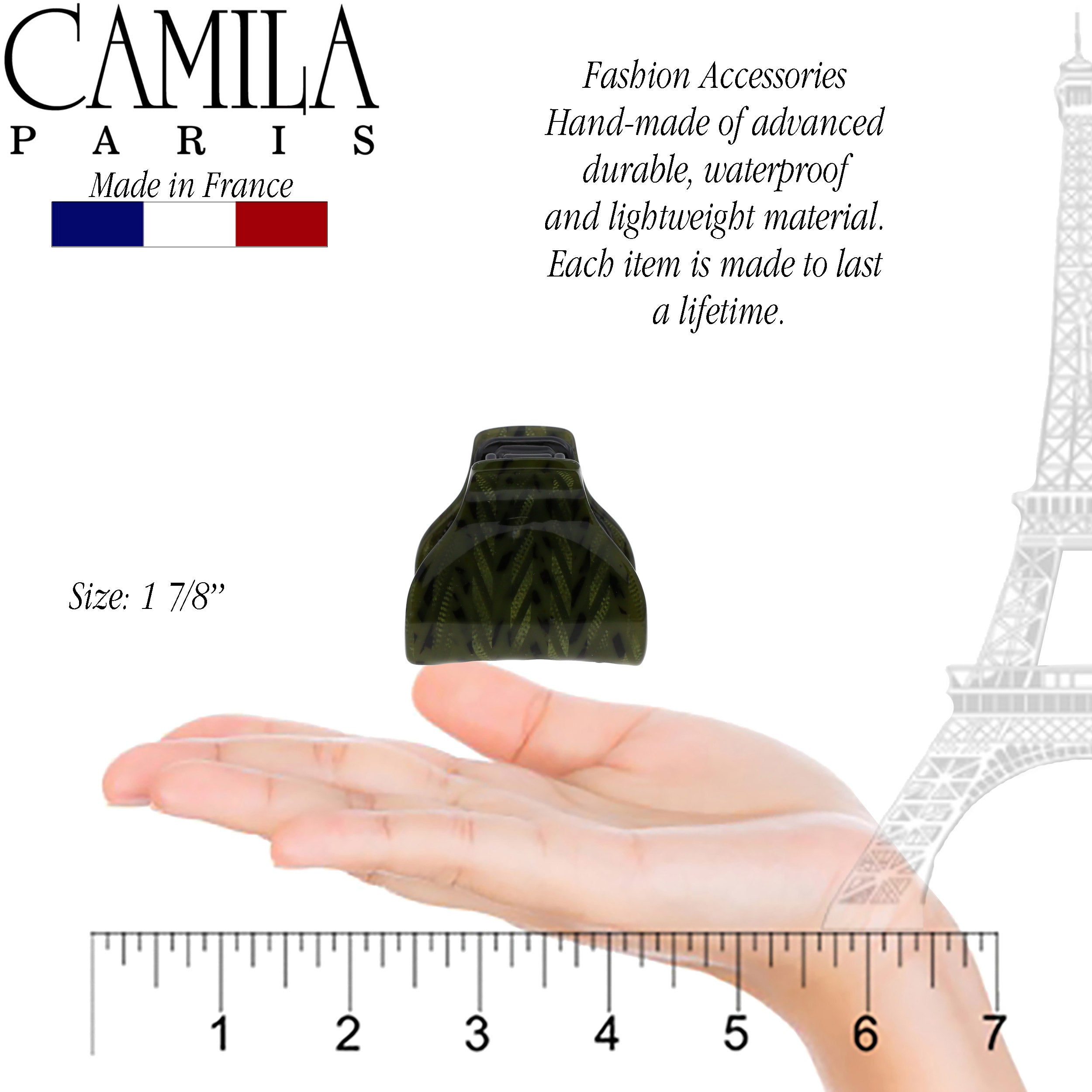 Camila Paris French hair clip cellulose acetate