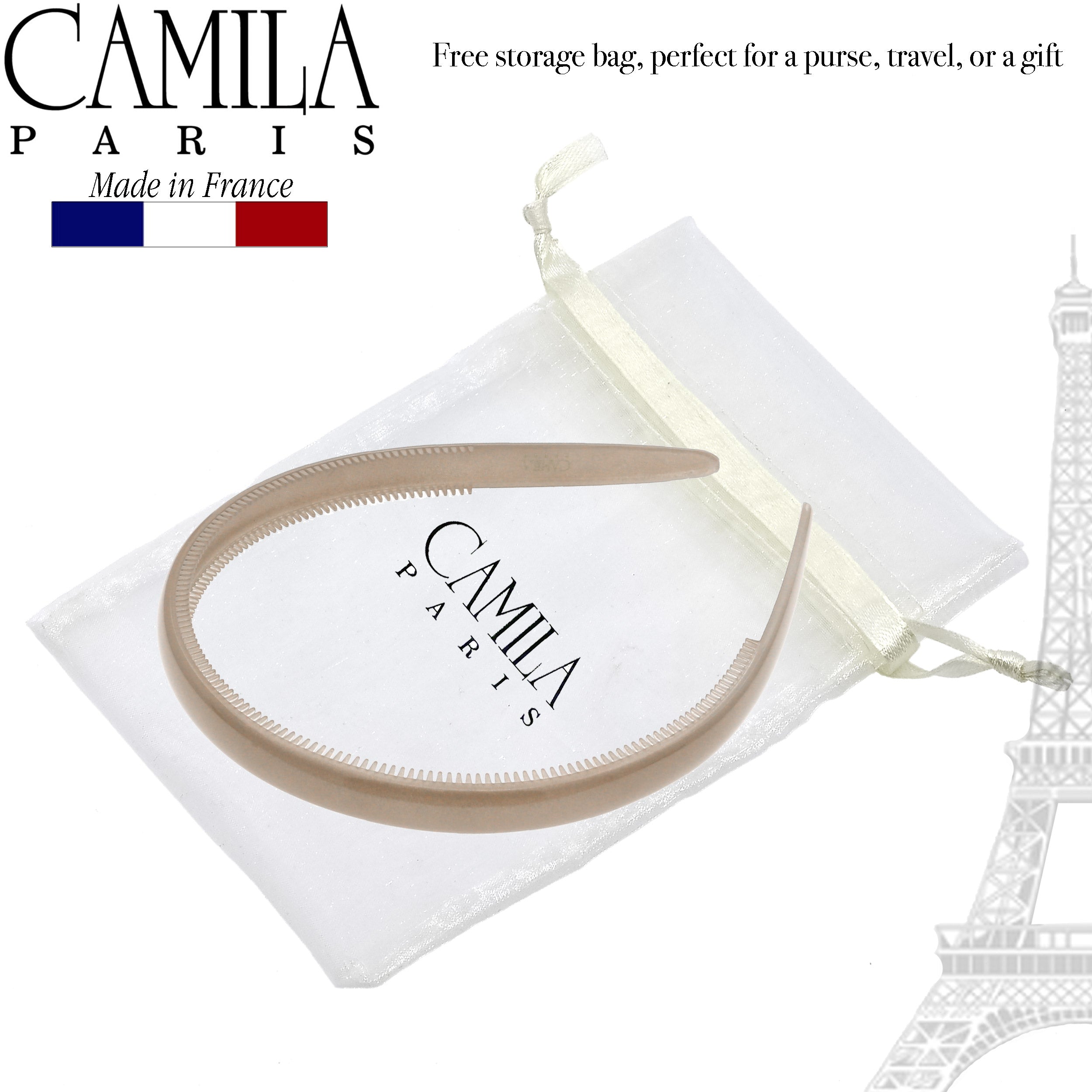 Camila Paris 0.35 inch Classic Comfort French headband cellulose acetate