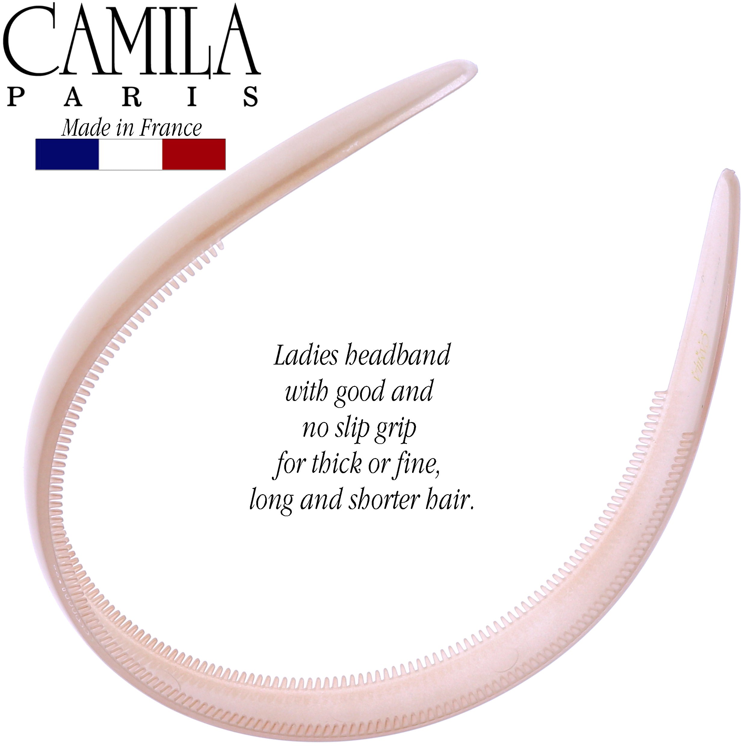 Camila Paris 0.5 inch Classic Comfort French headband cellulose acetate
