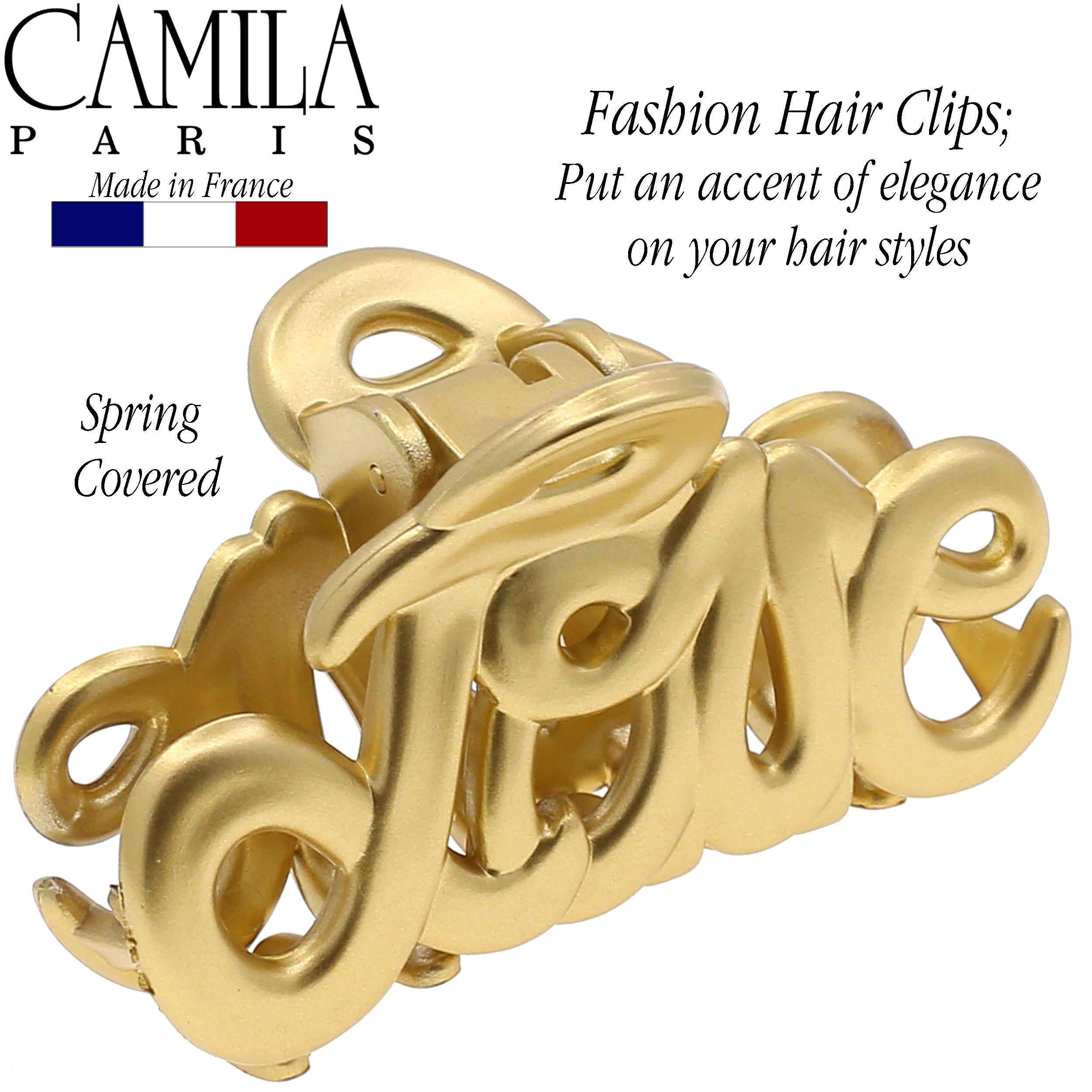Camila Paris Love French hair clip cellulose acetate