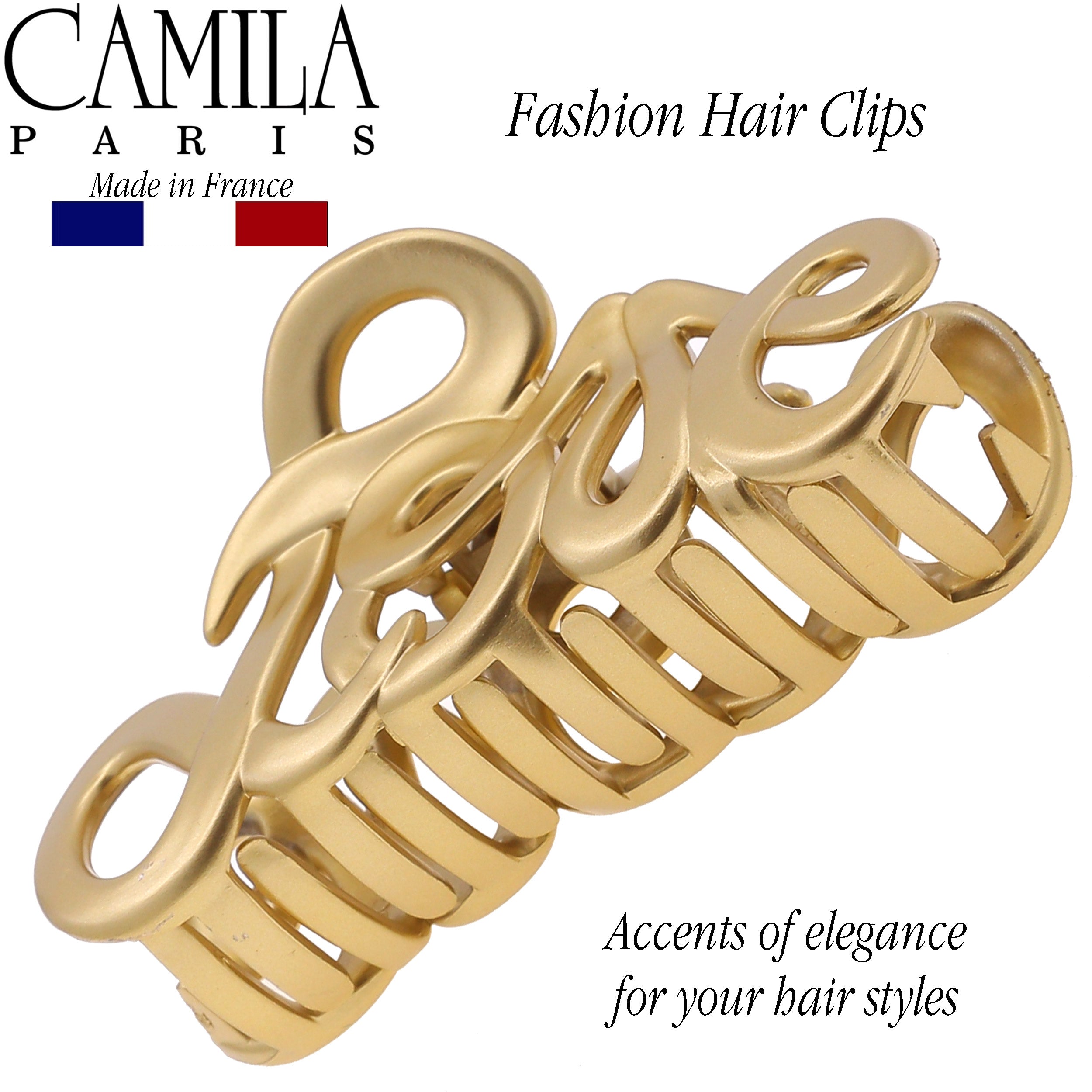 Camila Paris Love French hair clip cellulose acetate