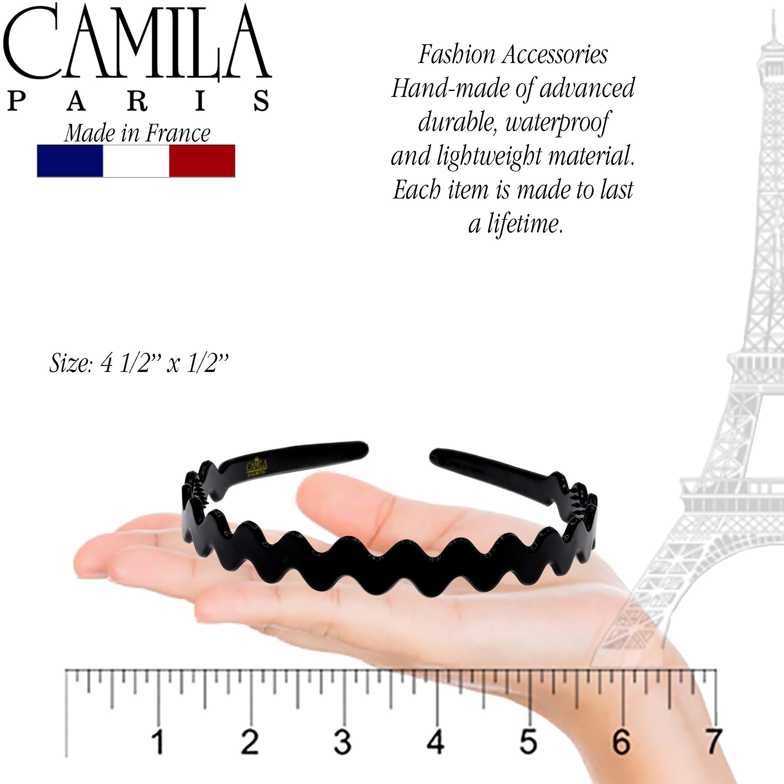 Camila Paris French headband cellulose acetate