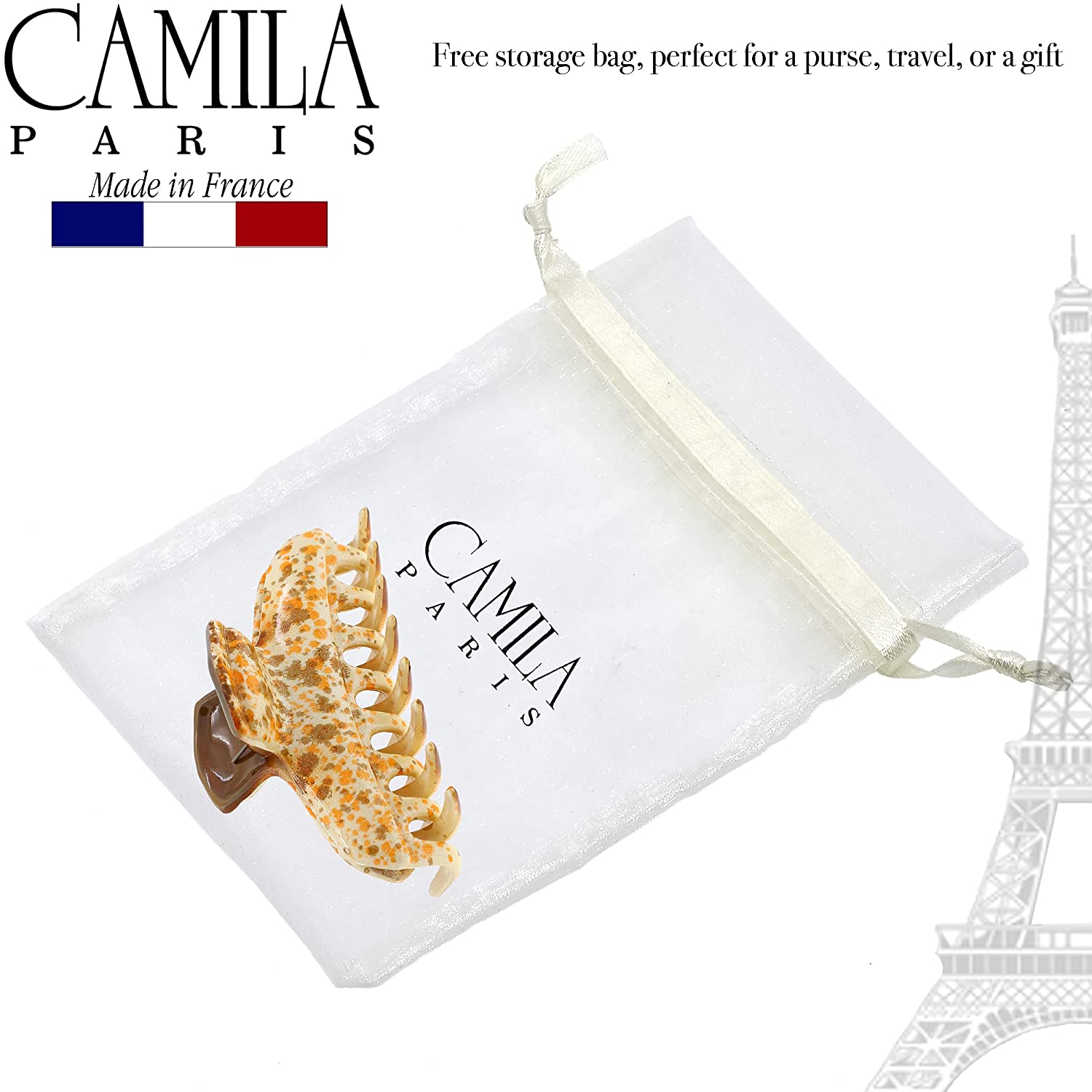 Camila Paris Victoria French hair clip cellulose acetate