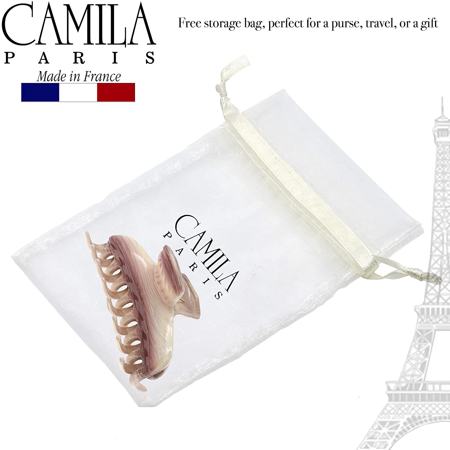 Camila Paris Victoria French hair clip cellulose acetate