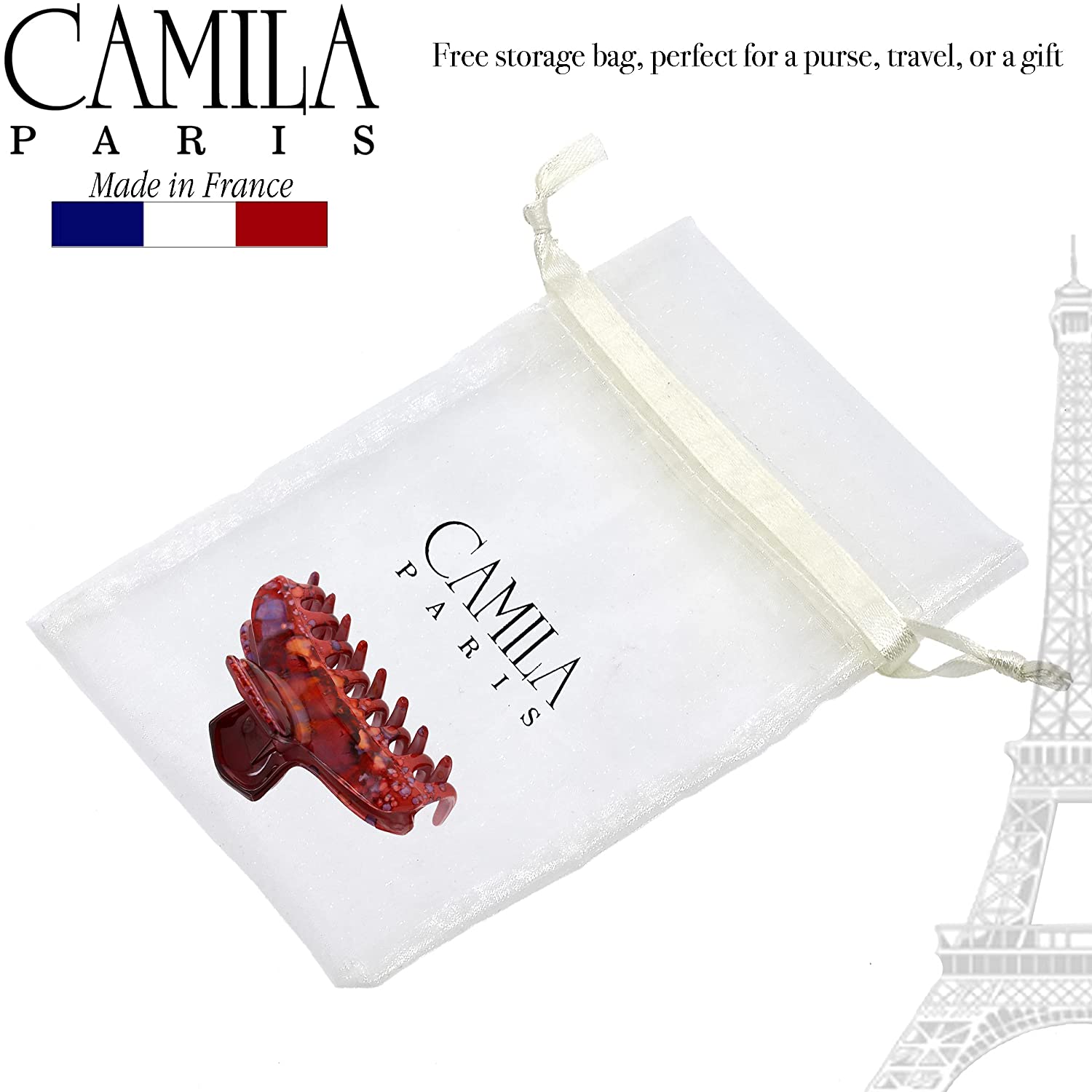 Camila Paris Victoria French hair clip cellulose acetate