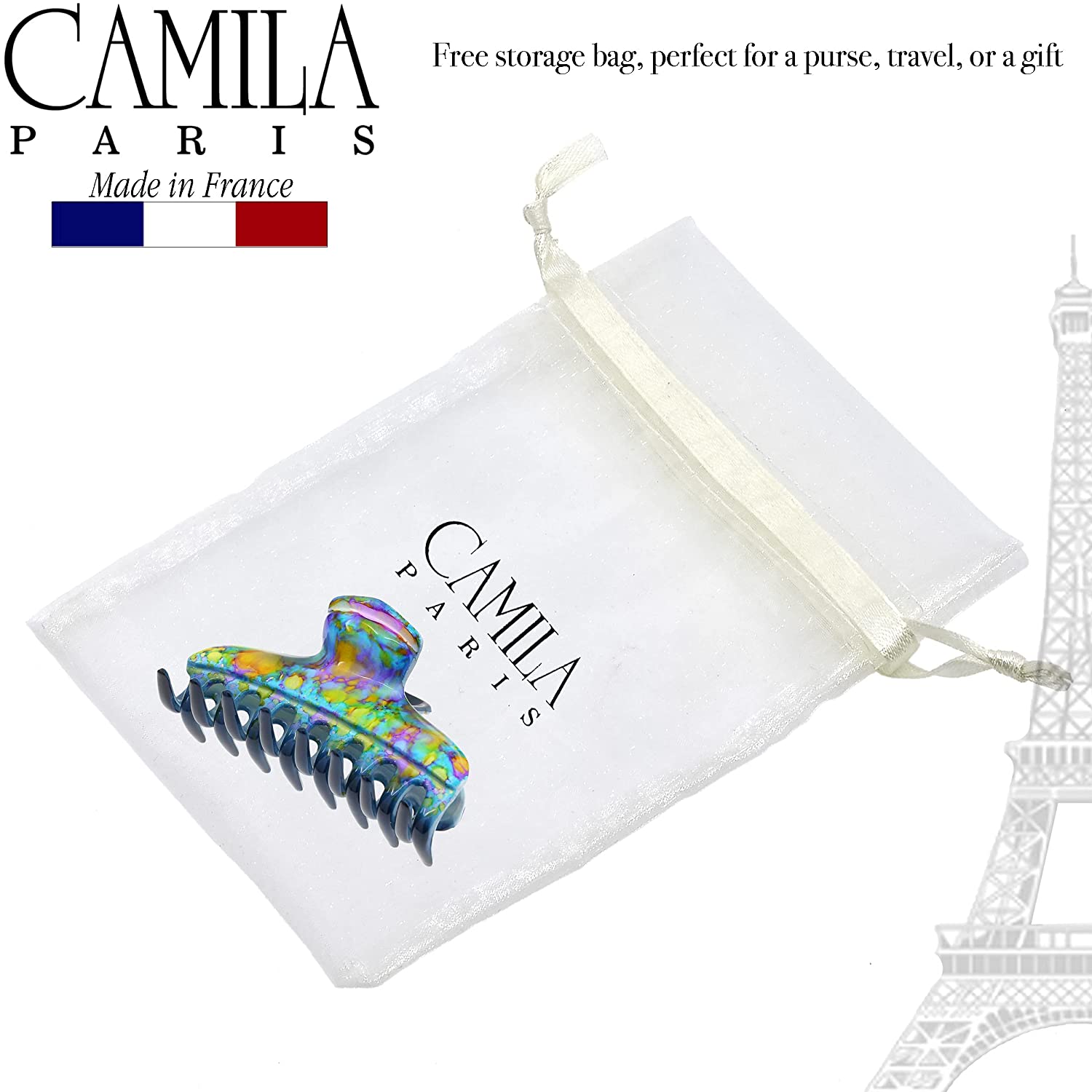 Camila Paris Victoria French hair clip cellulose acetate