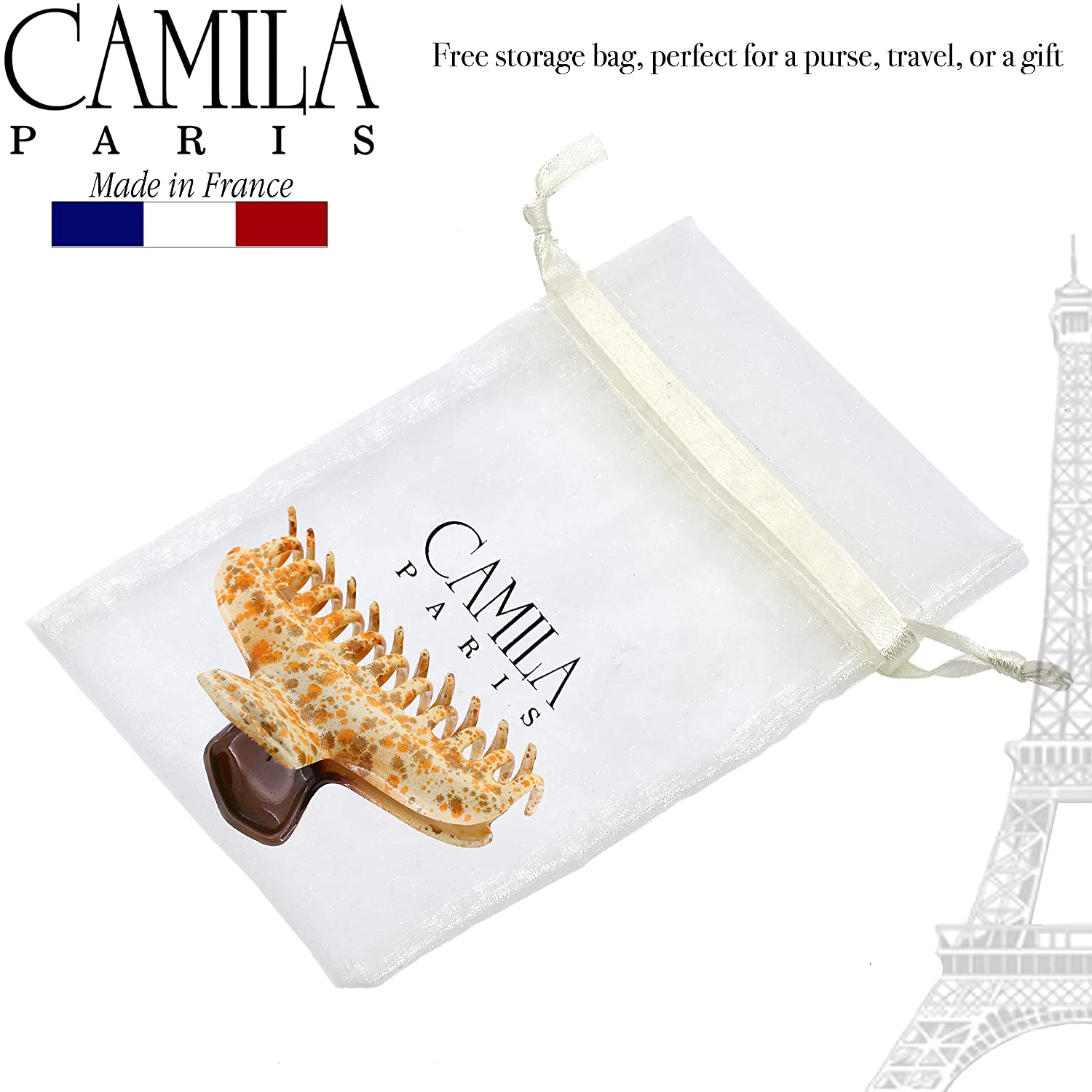 Camila Paris Victoria French hair clip cellulose acetate