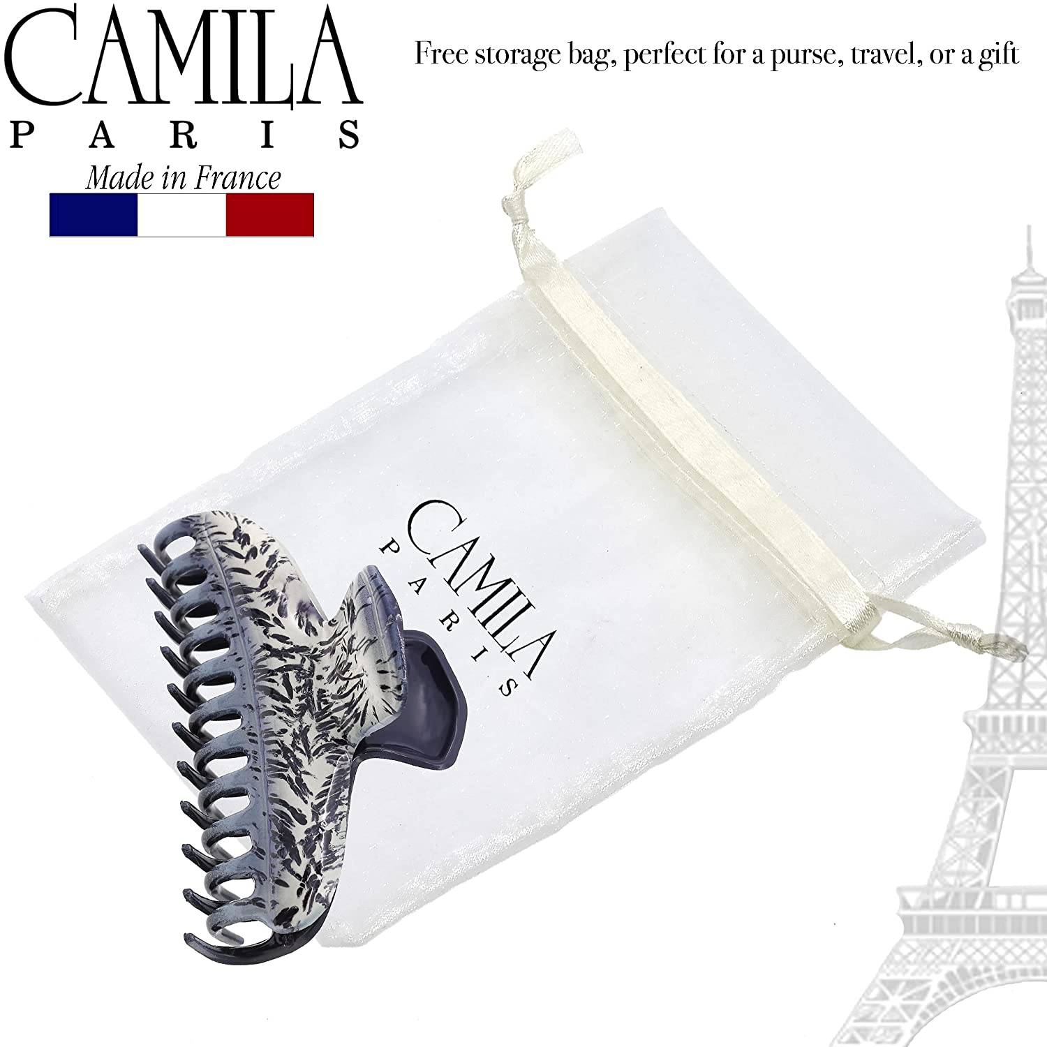 Camila Paris Victoria French hair clip cellulose acetate