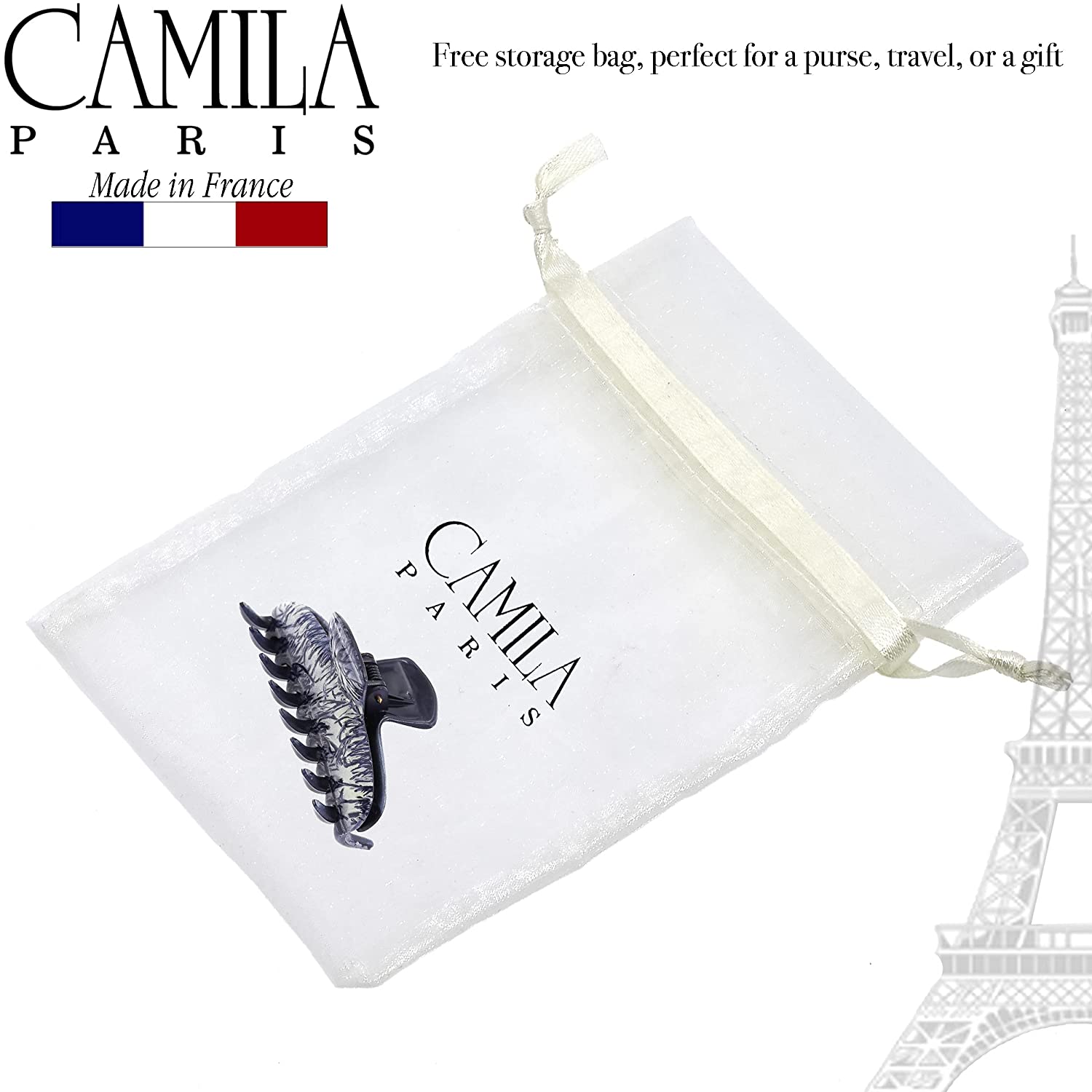 Camila Paris Victoria French hair clip cellulose acetate