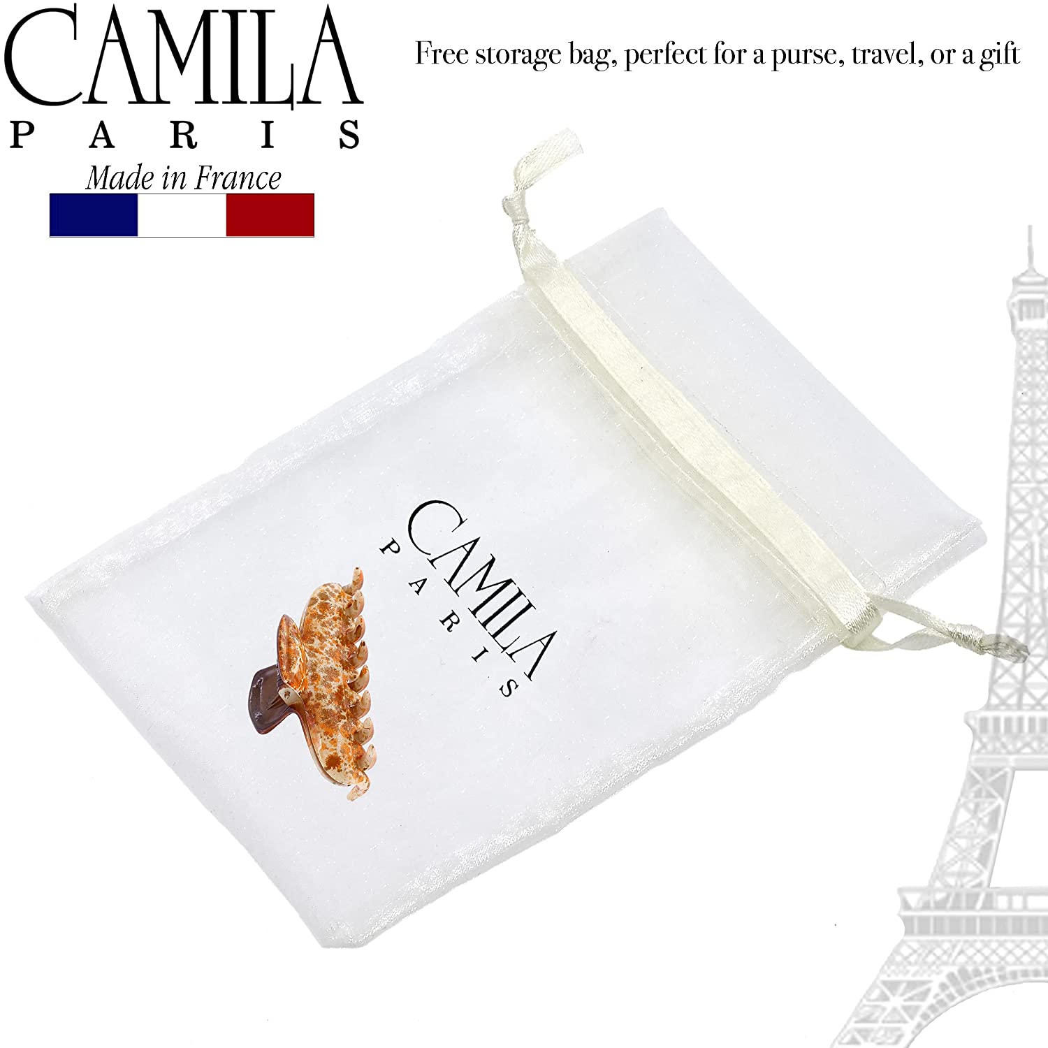 Camila Paris 4.5 Inch Victoria French hair clip cellulose acetate