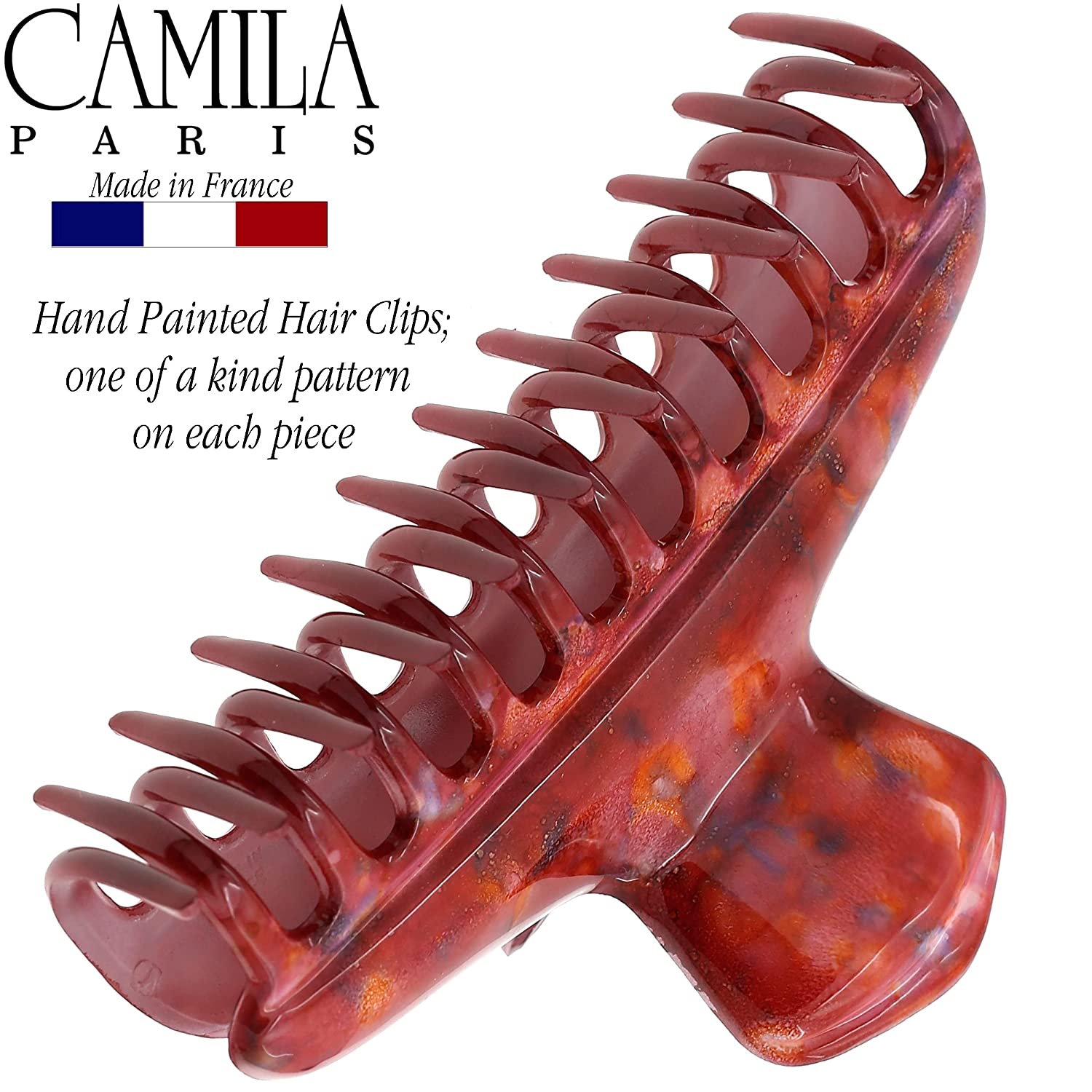 Camila Paris Victoria French hair clip cellulose acetate