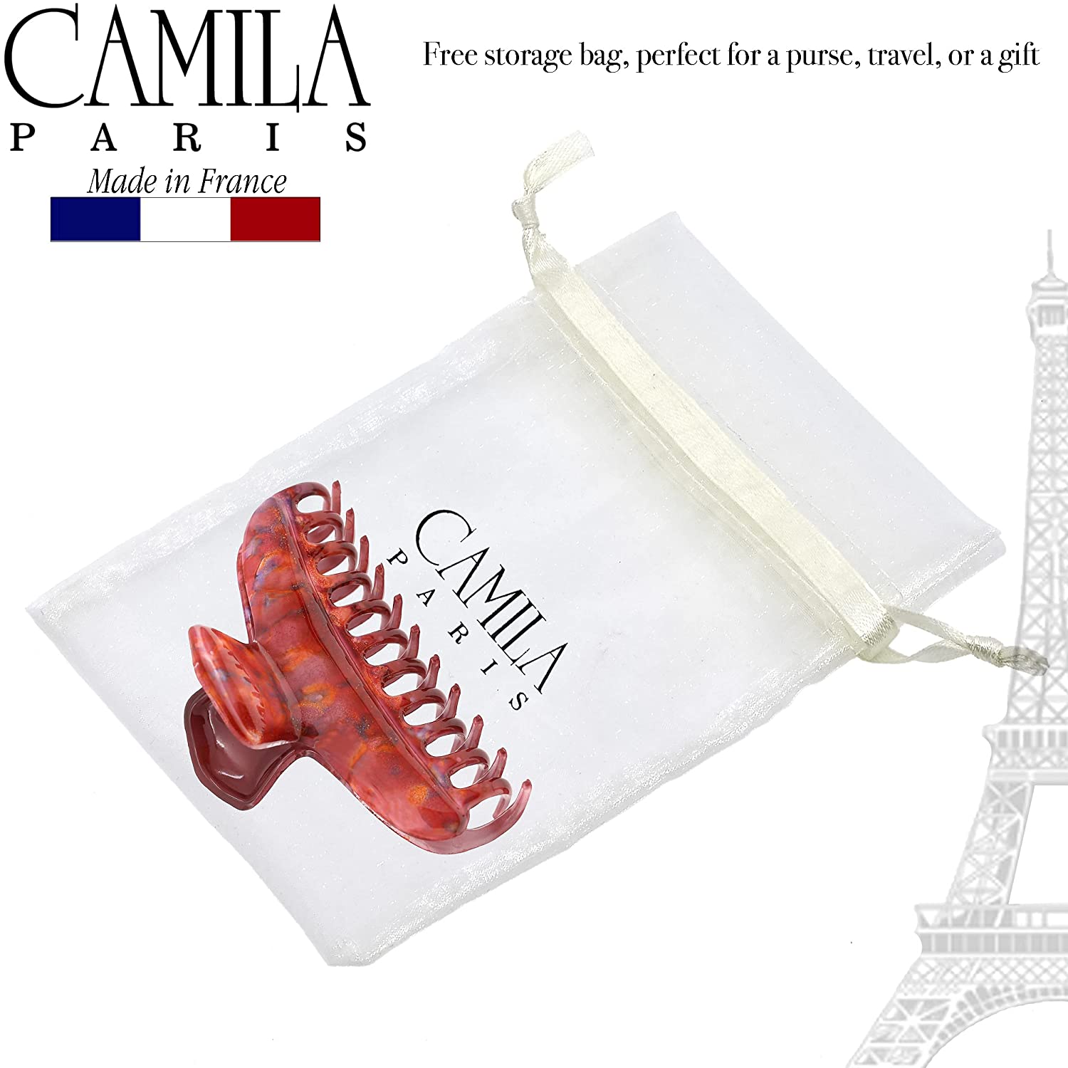 Camila Paris Victoria French hair clip cellulose acetate