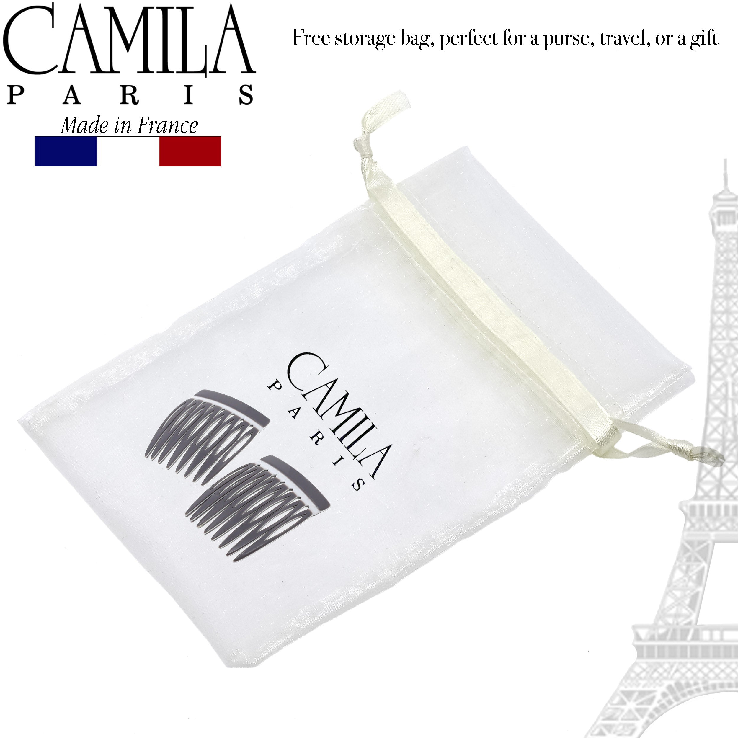 Camila Paris Detangling French side comb cellulose acetate handmade