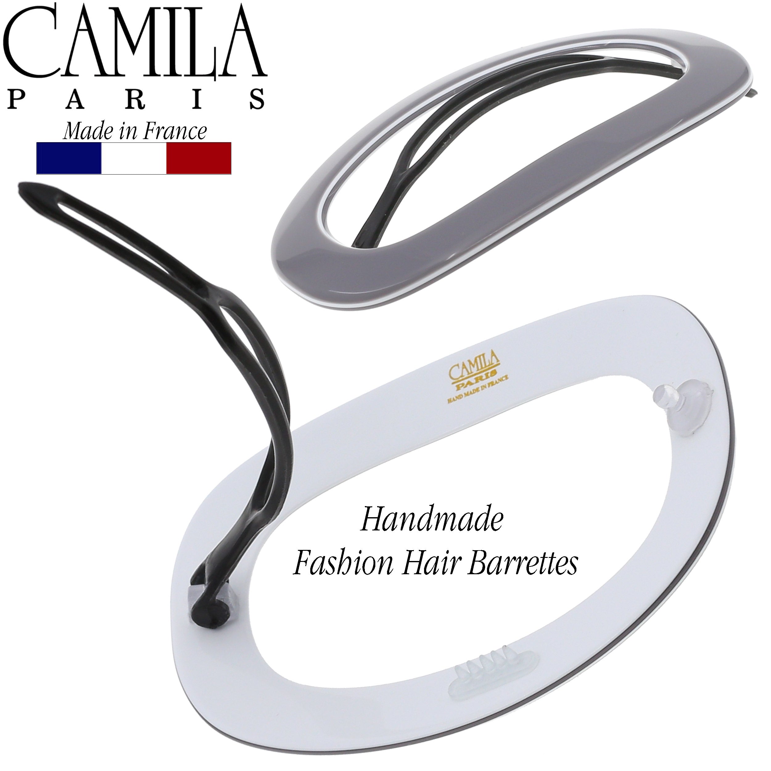 Camila Paris Metal-Free French barrette cellulose acetate handmade