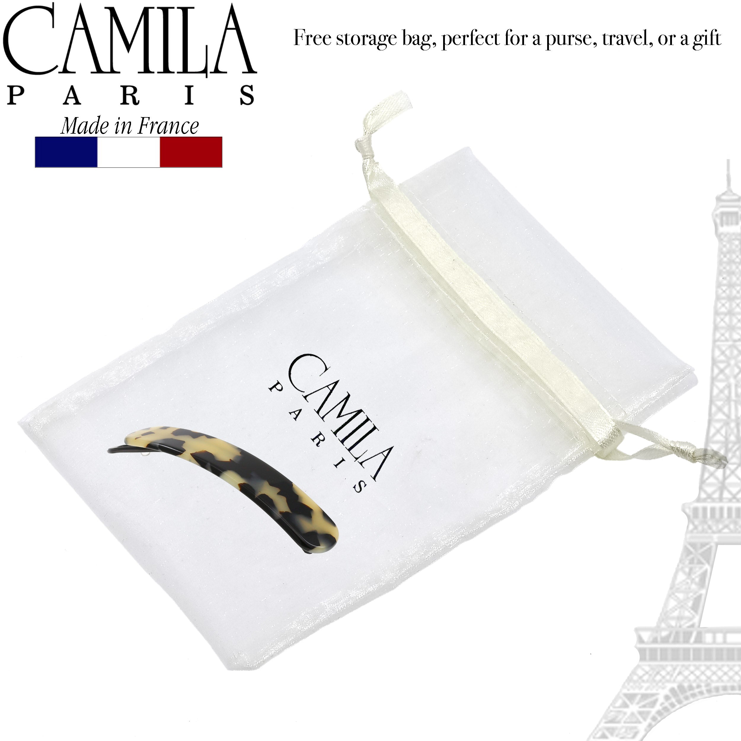 Camila Paris Metal-Free French barrette cellulose acetate handmade