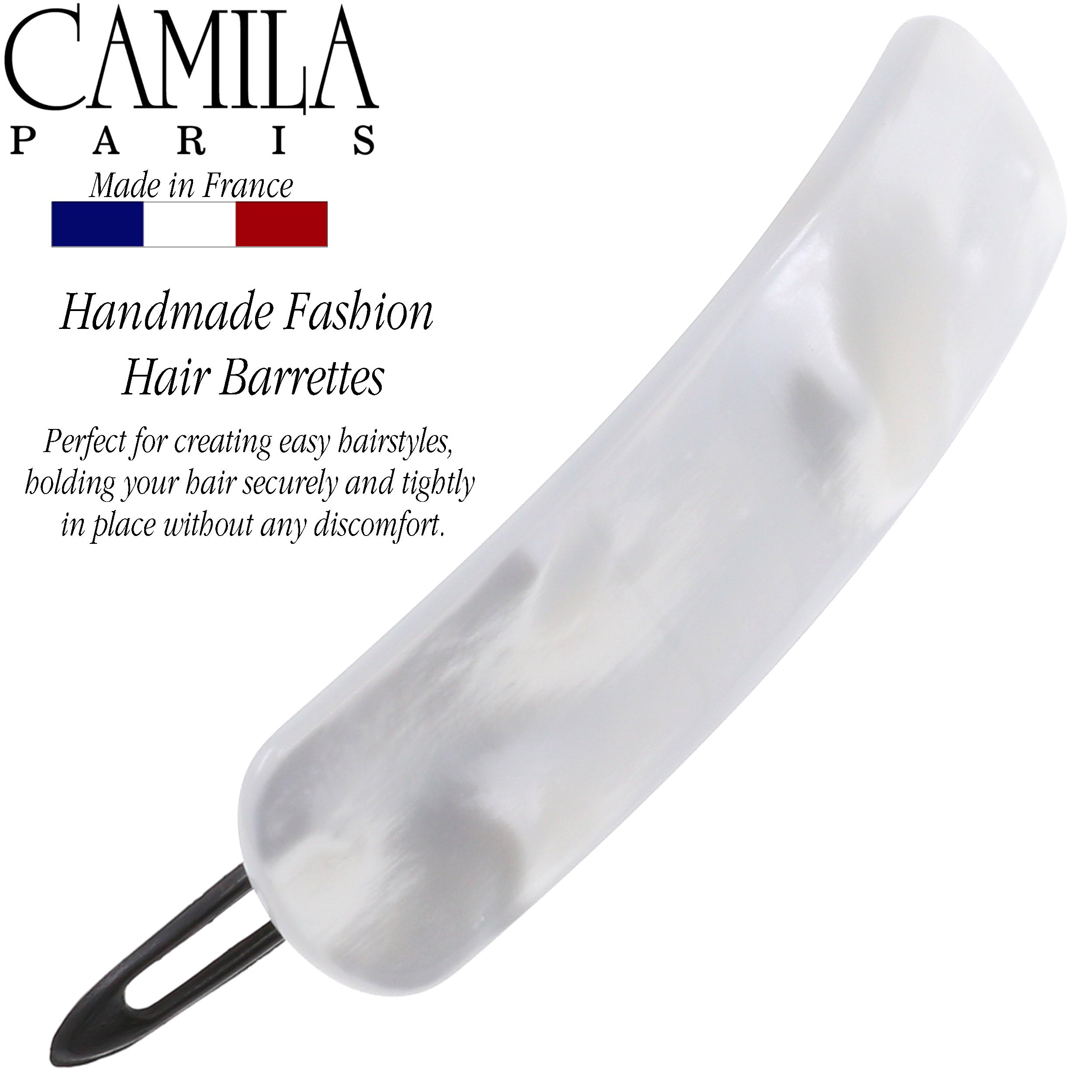 Camila Paris Metal-Free French barrette cellulose acetate handmade