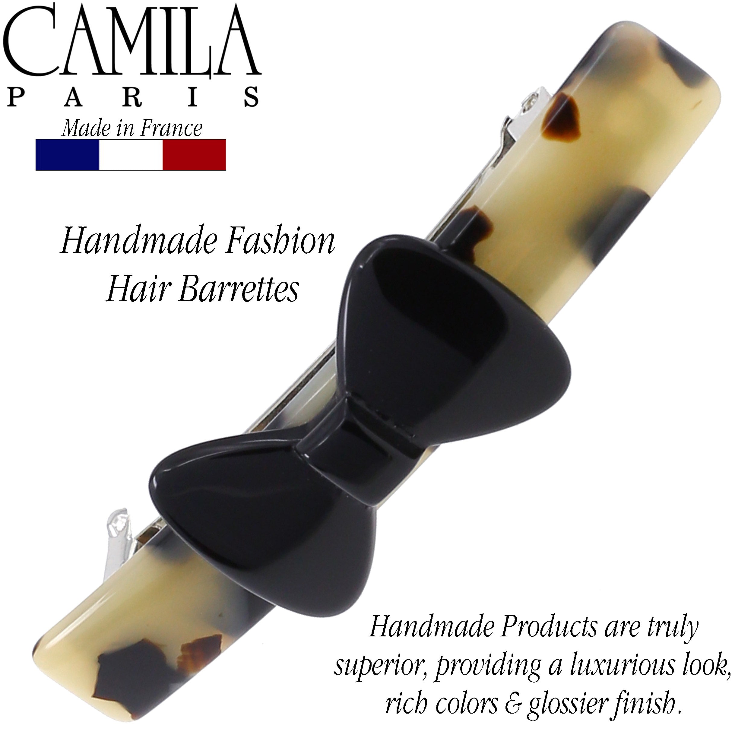 Camila Paris French barrette cellulose acetate handmade
