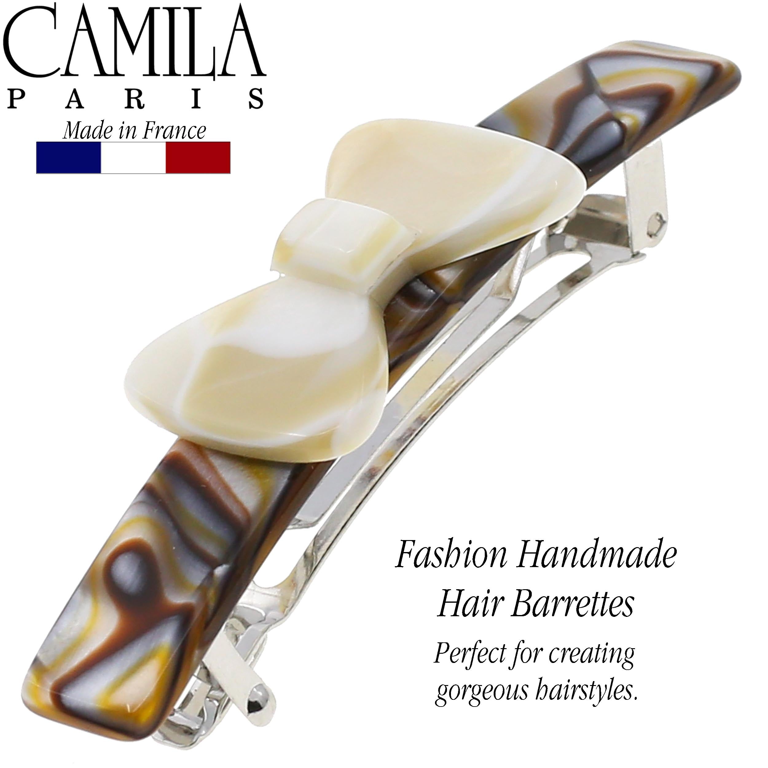Camila Paris French barrette cellulose acetate handmade